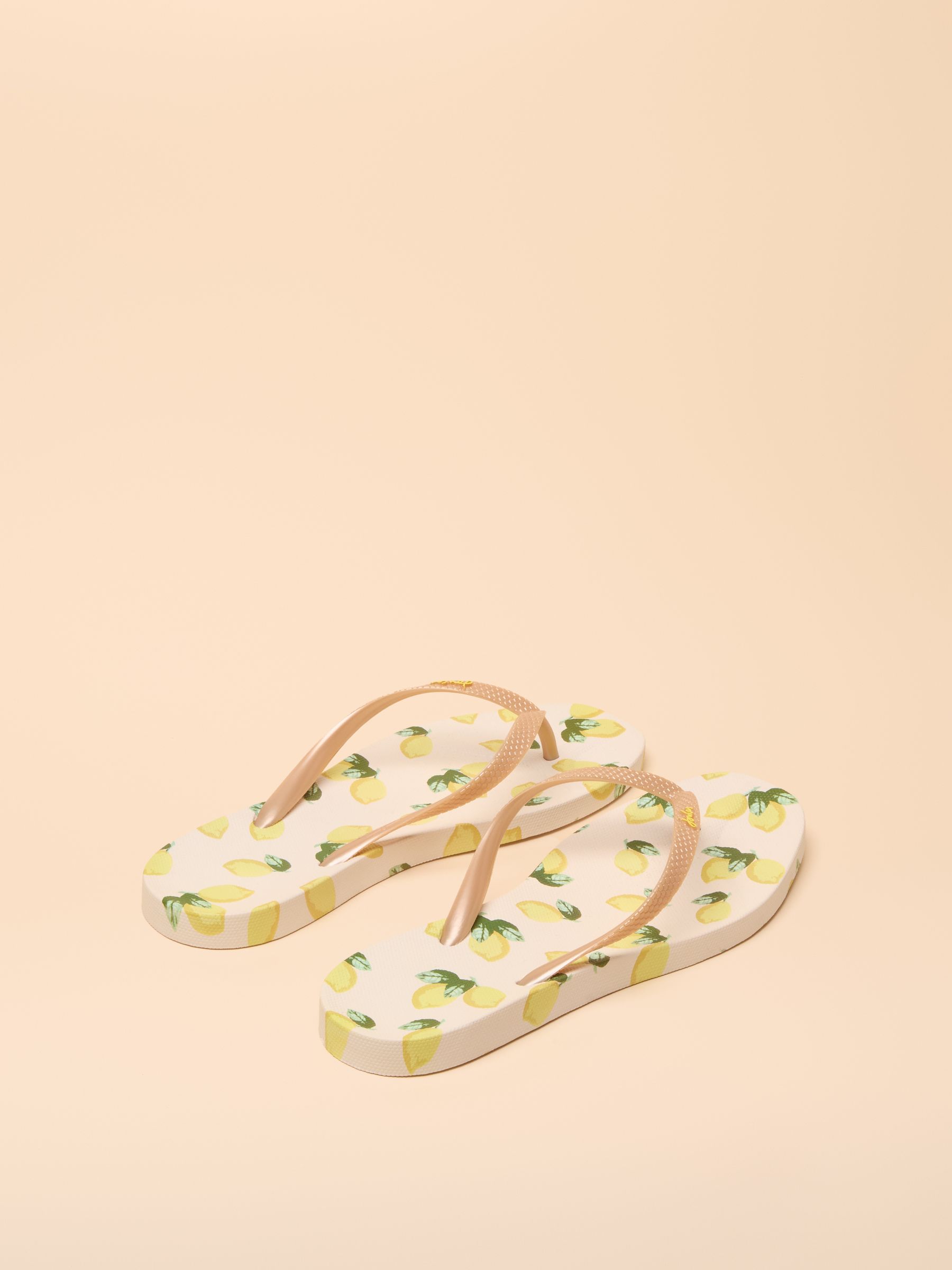 Sunvale Cream Printed Flip Flops - Image 3 of 5