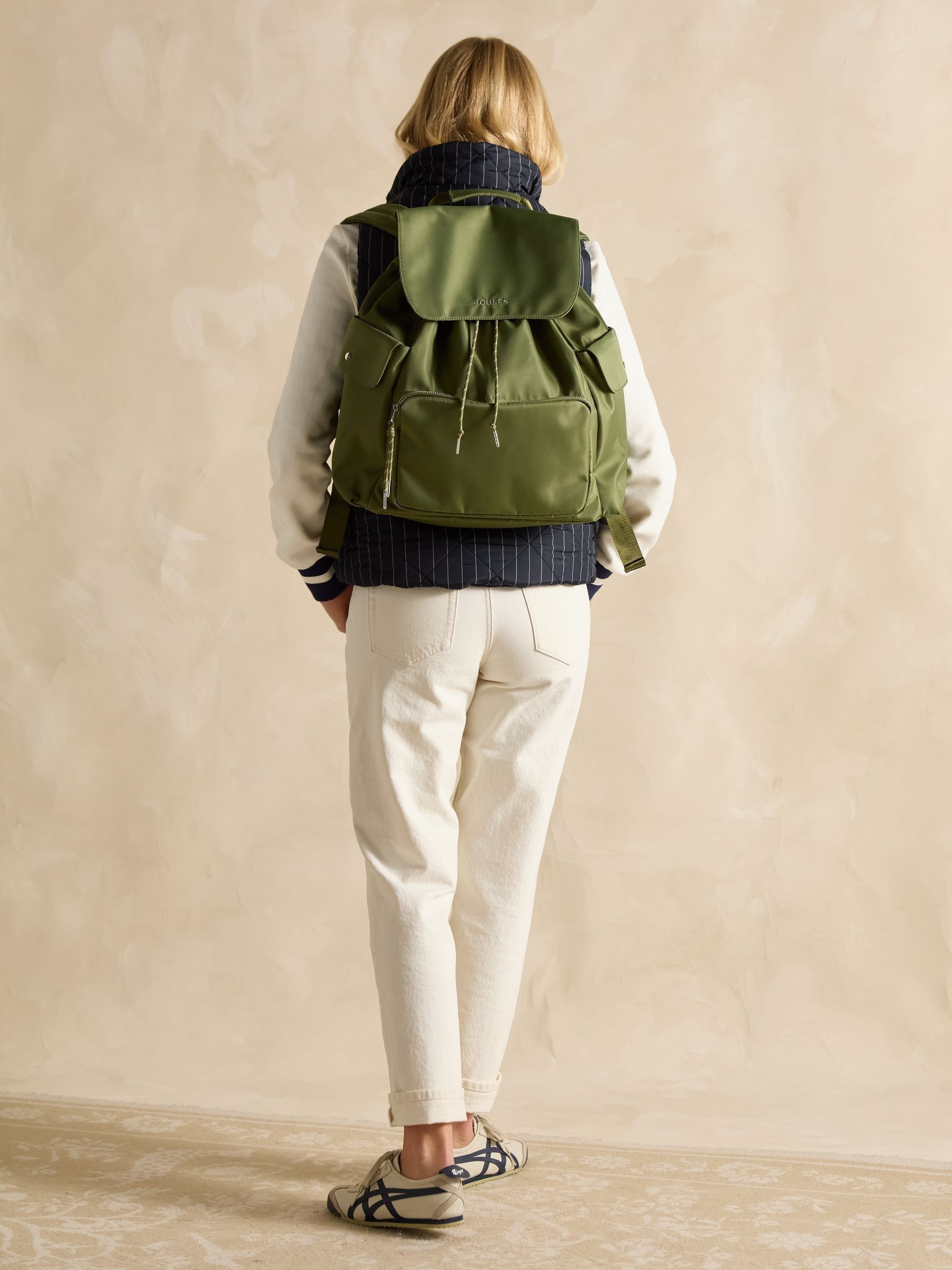 Cambeck Khaki Green Water Resistant Backpack - Image 3 of 8