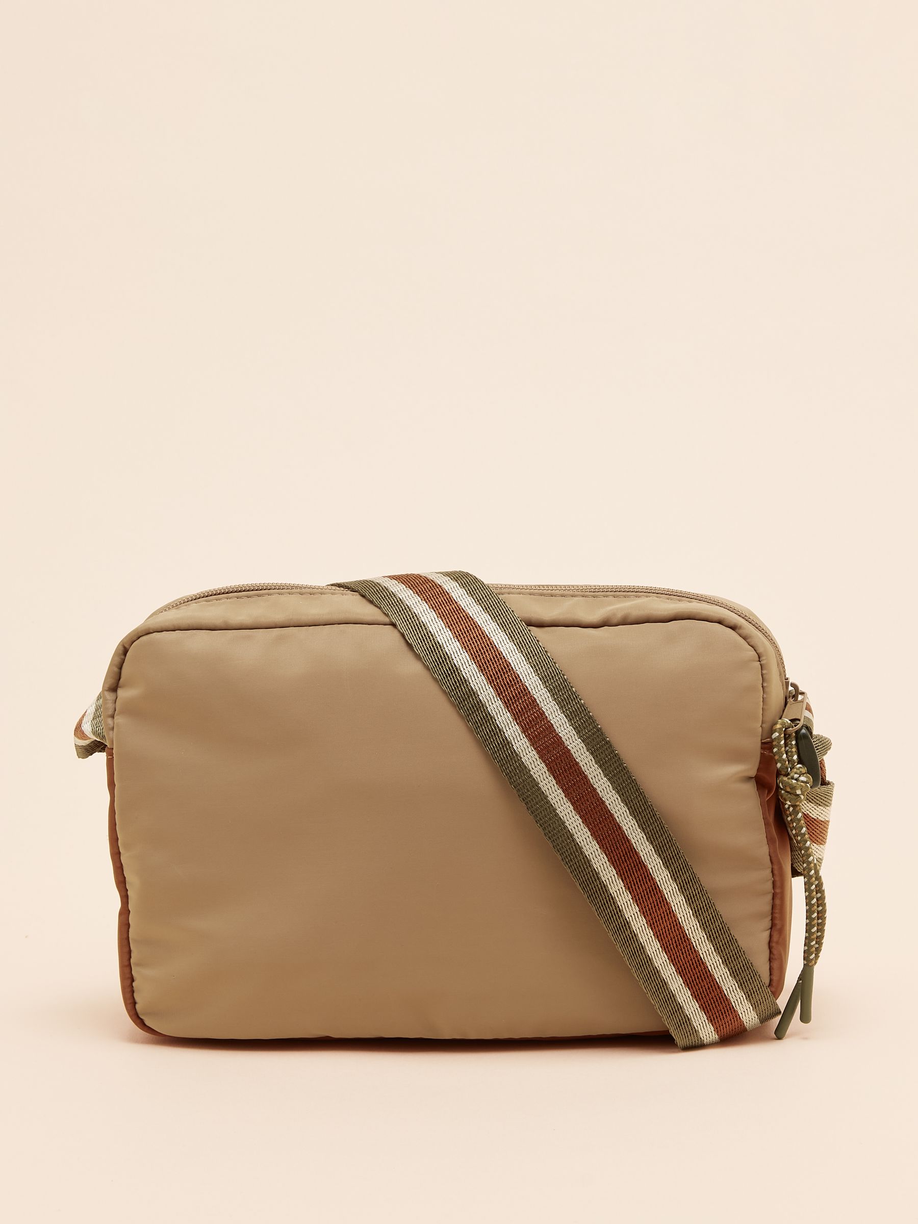 Marlow Neutral Nylon Cross Body Bag - Image 4 of 8