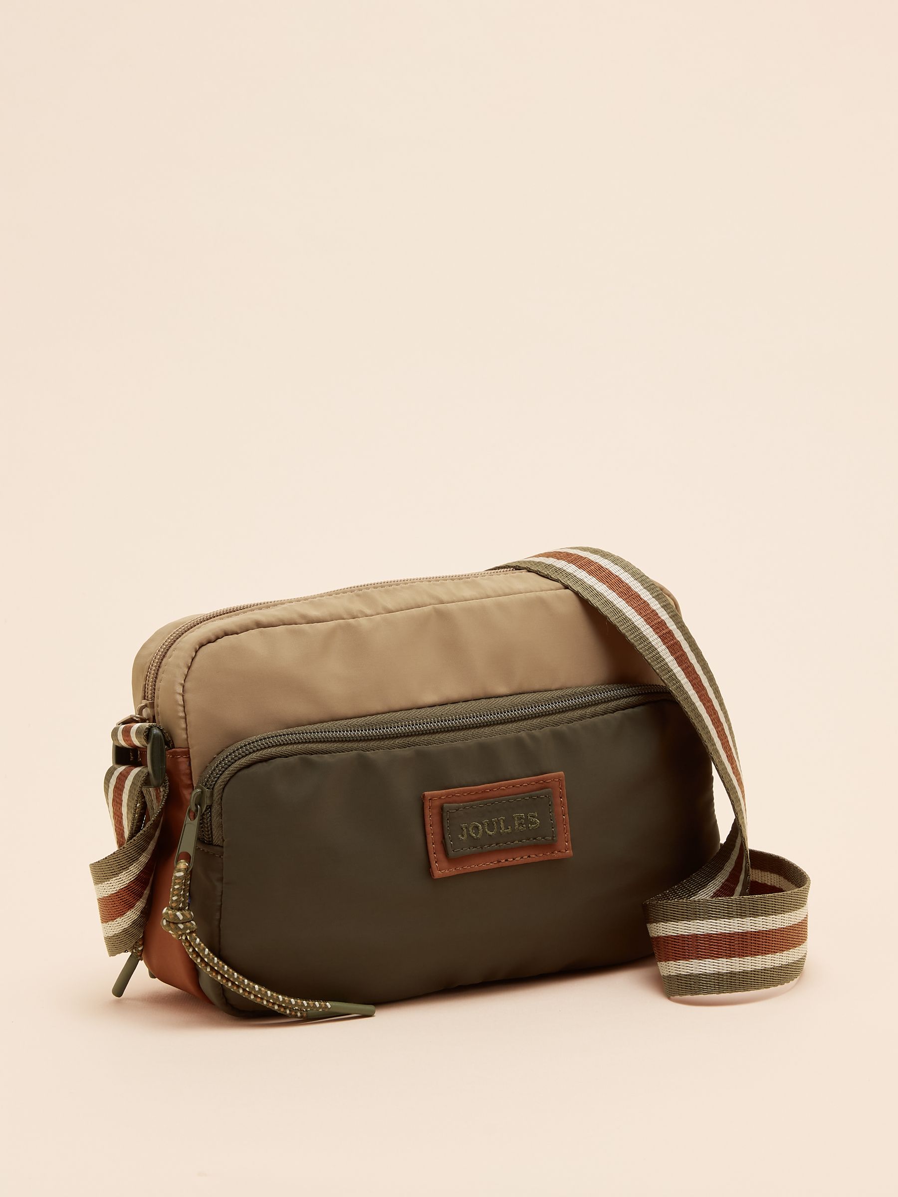 Marlow Neutral Nylon Cross Body Bag - Image 5 of 8