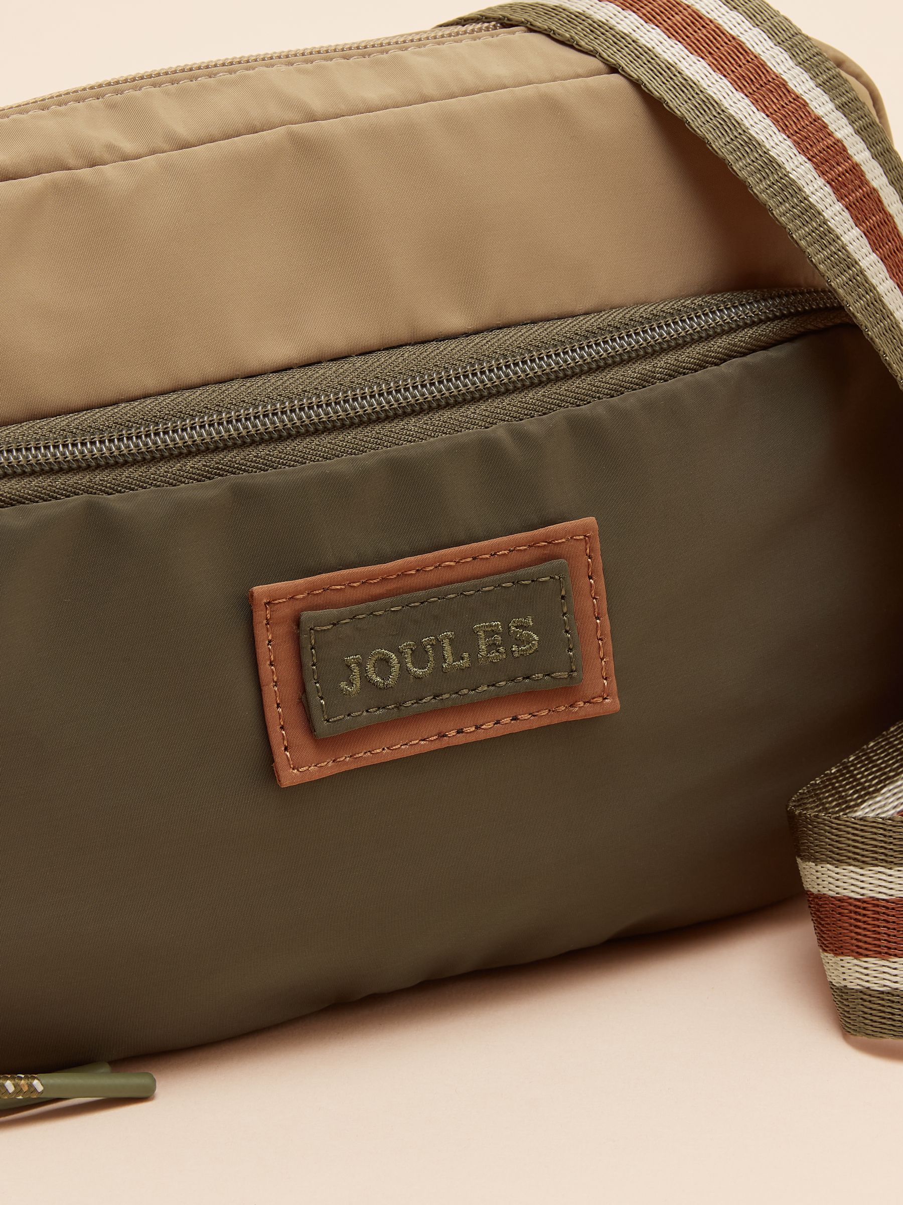 Marlow Neutral Nylon Cross Body Bag - Image 8 of 8