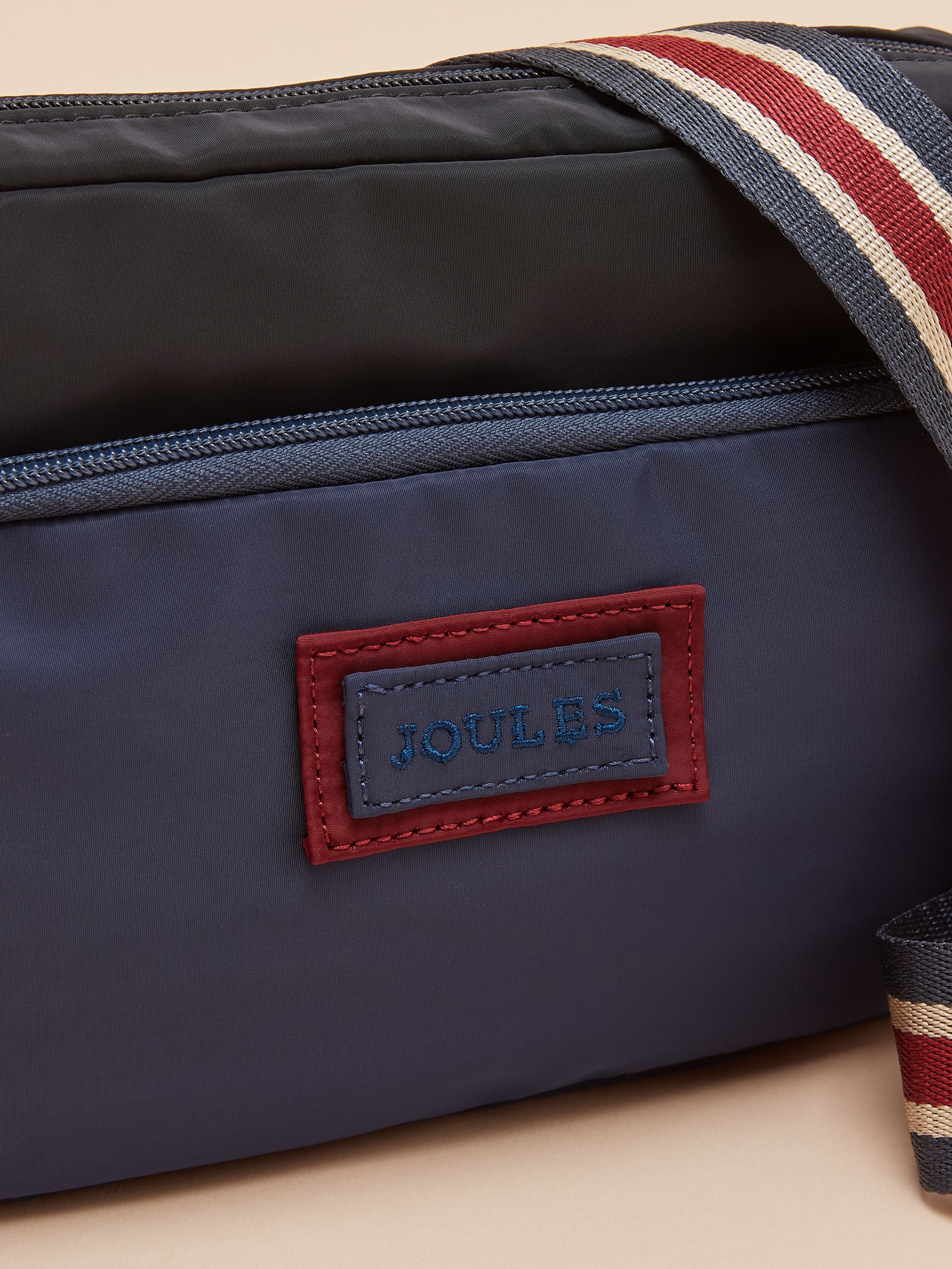 Marlow Navy Nylon Cross Body Bag - Image 7 of 8