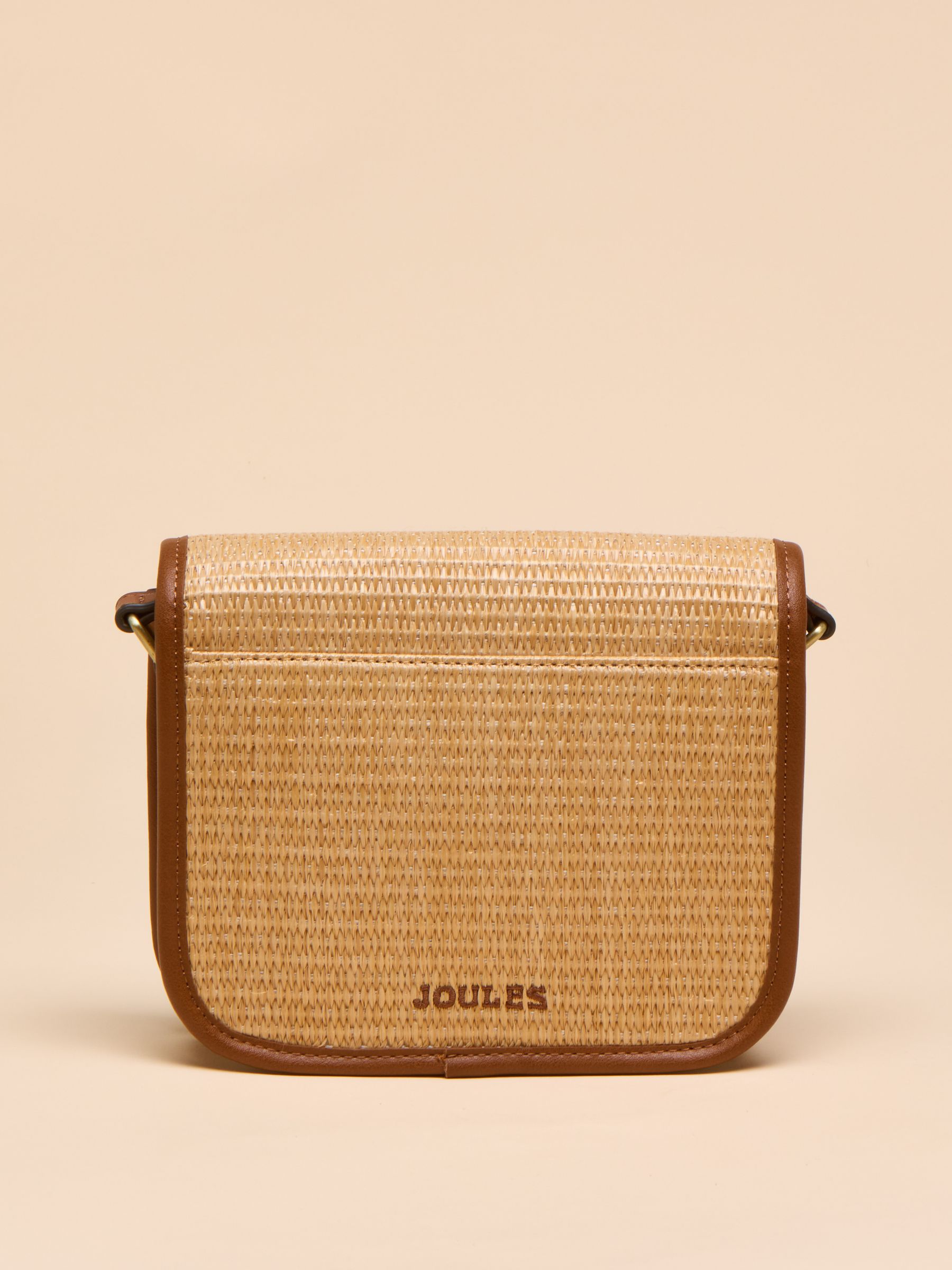 Alderton Neutral Straw Cross Body Bag - Image 4 of 7