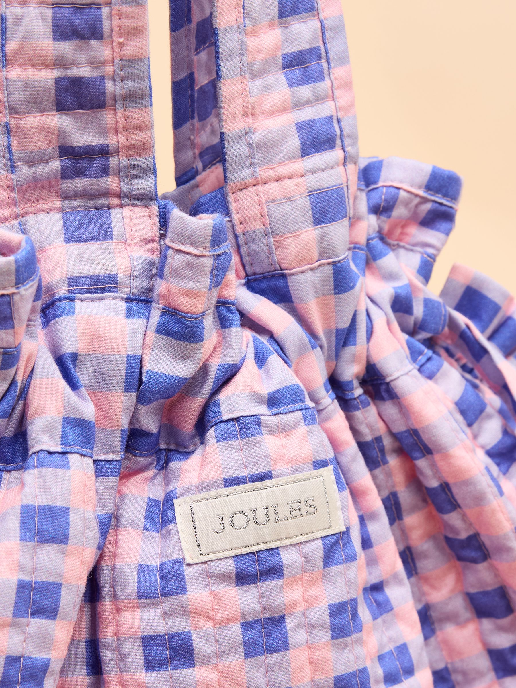 Nella Pink/Lilac Cotton Frill Tote Bag - Image 7 of 9
