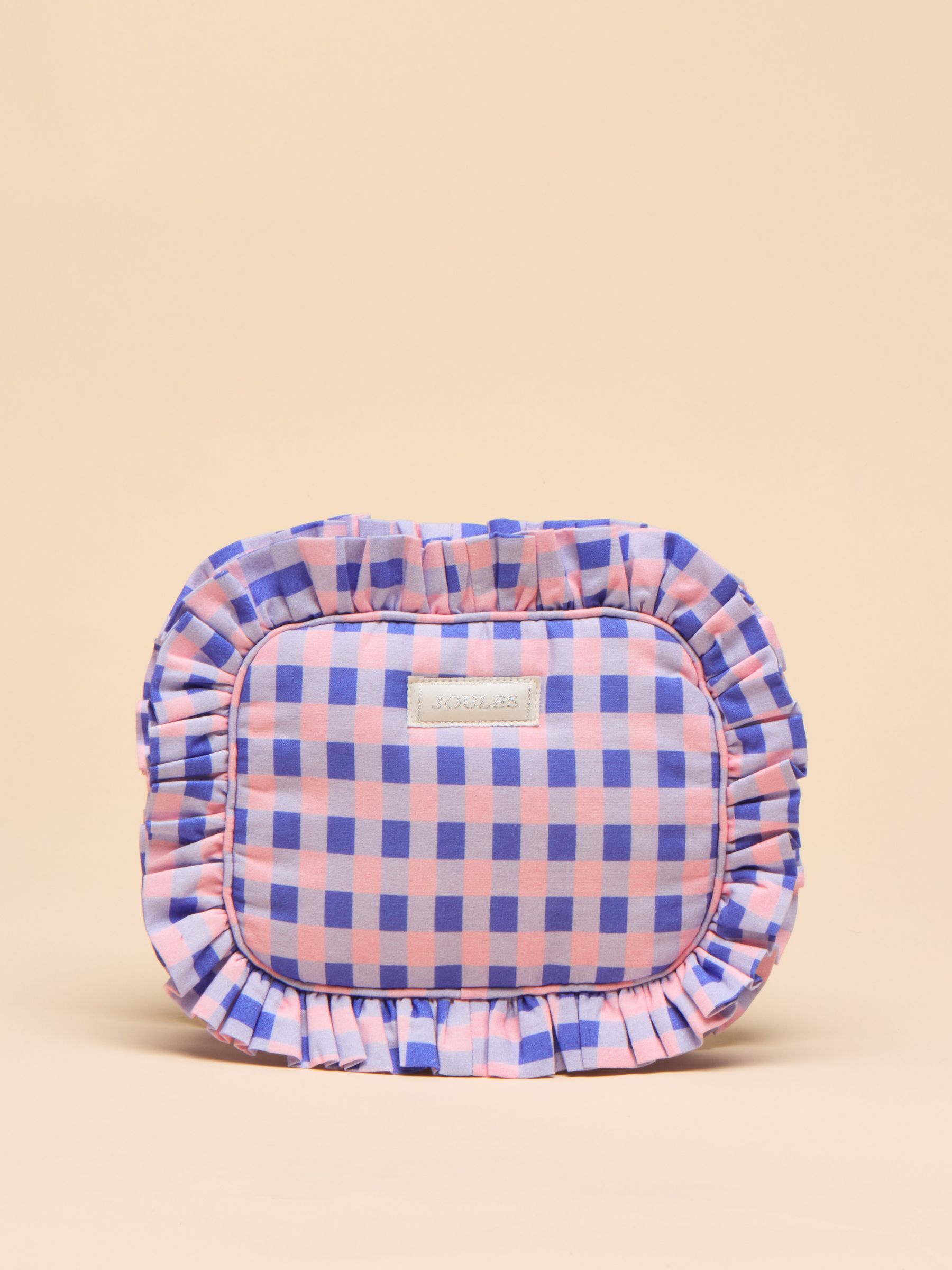 Nina Pink/Lilac Cotton Frill Wash Bag - Image 1 of 5