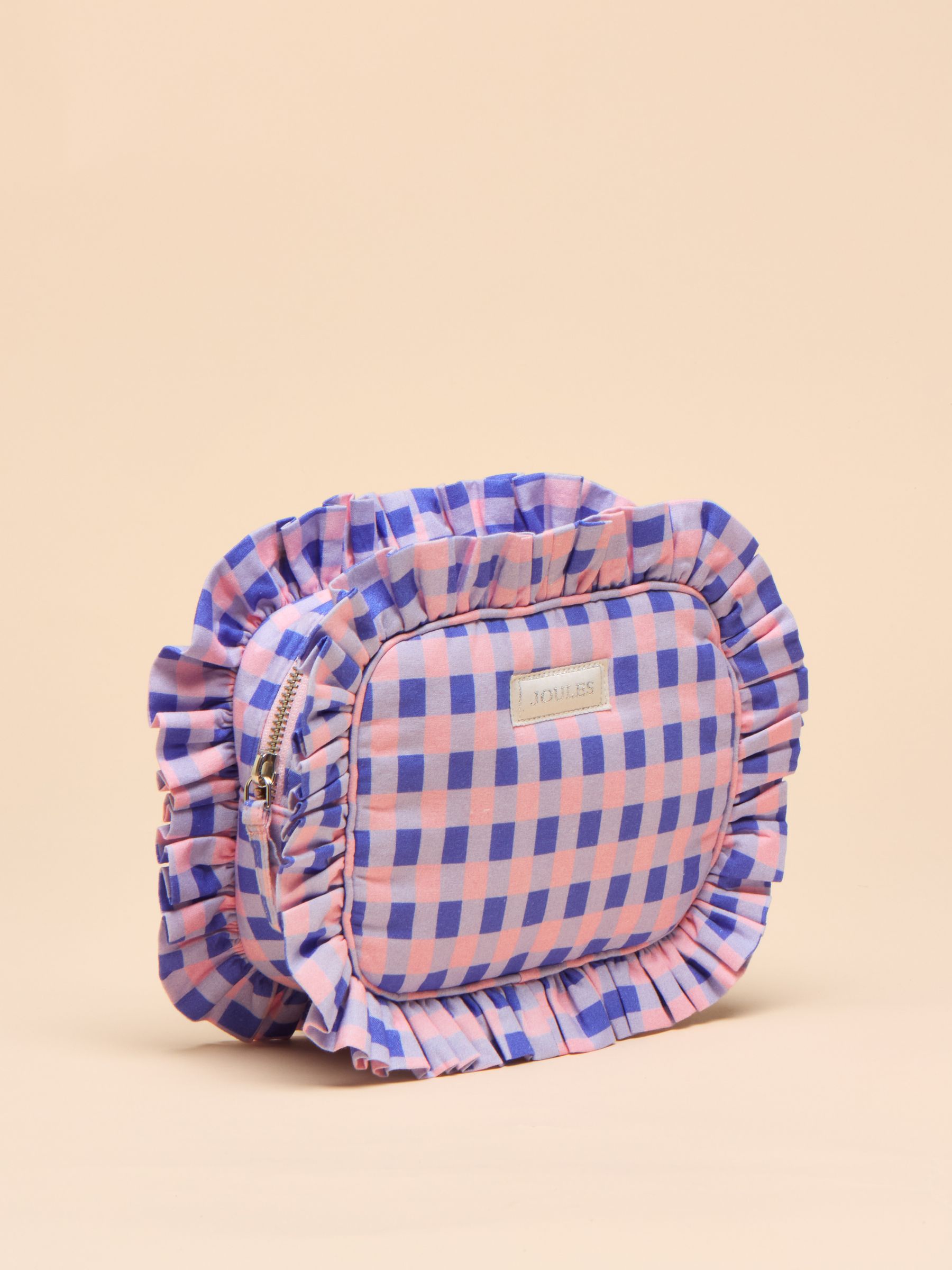 Nina Pink/Lilac Cotton Frill Wash Bag - Image 3 of 5