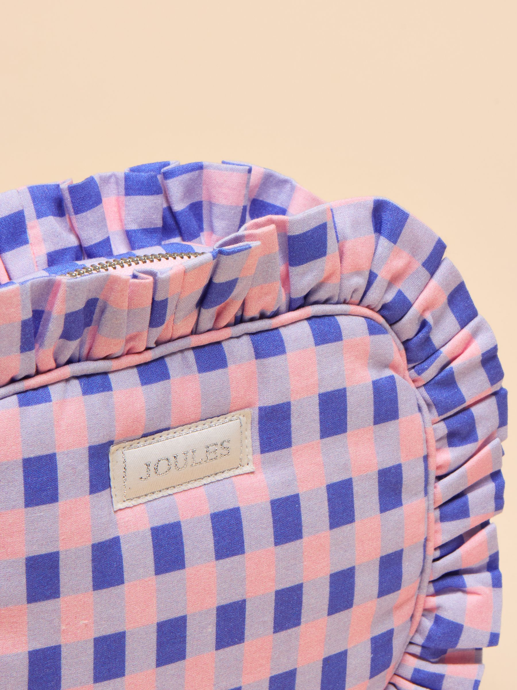 Nina Pink/Lilac Cotton Frill Wash Bag - Image 4 of 5