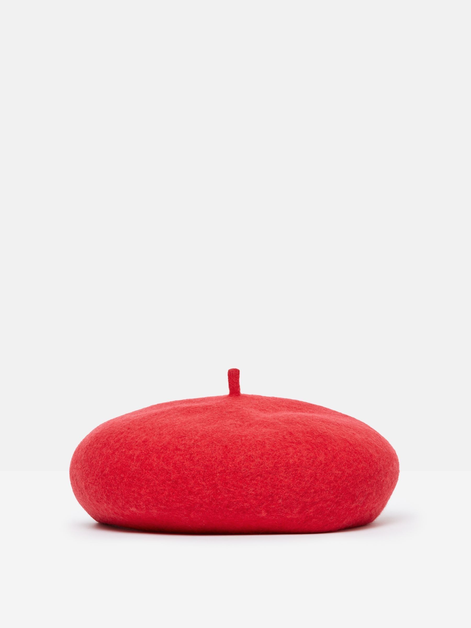 Amelie Red Adjustable Wool Beret Hat - Image 3 of 4