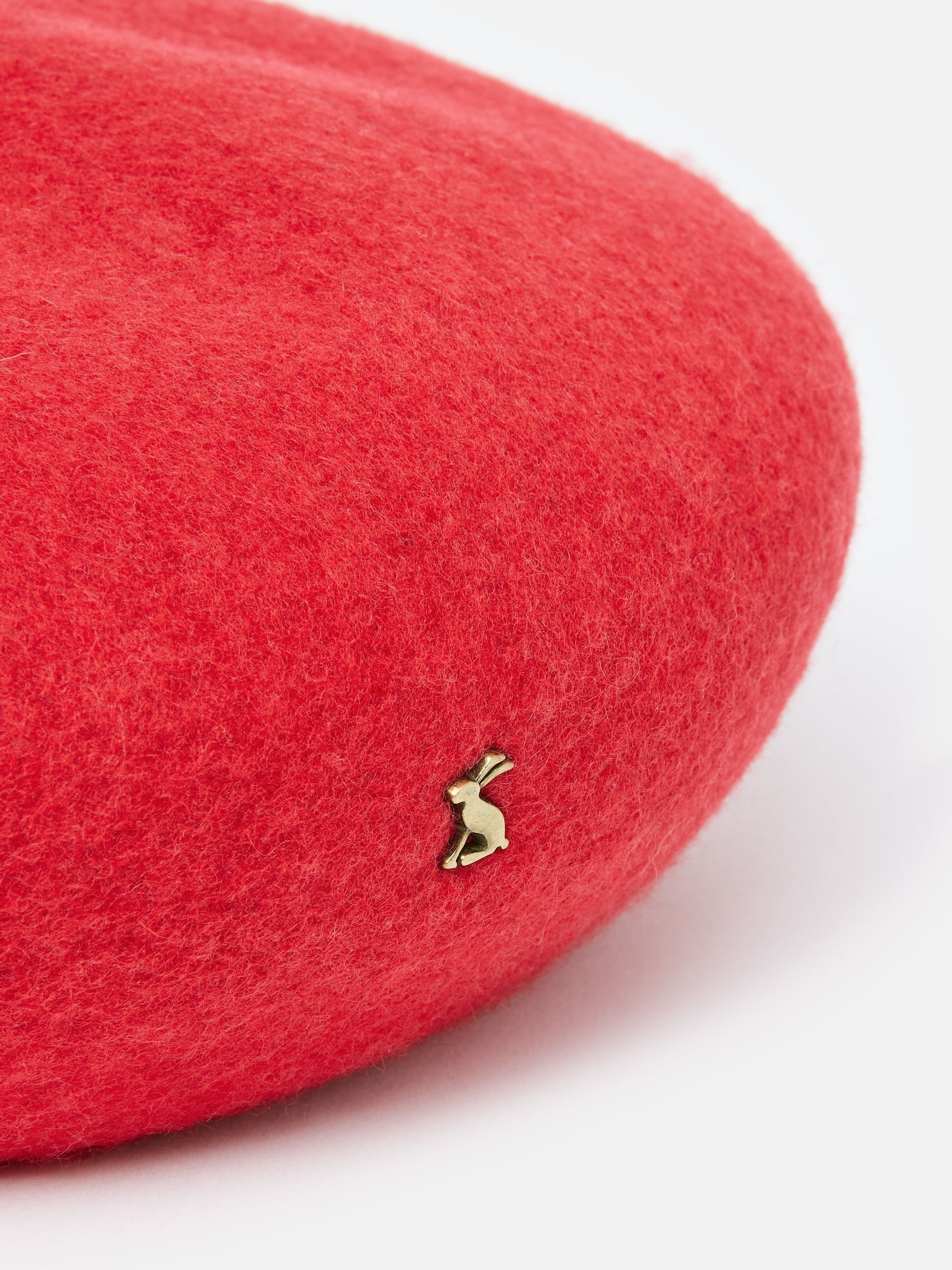 Amelie Red Adjustable Wool Beret Hat - Image 4 of 4