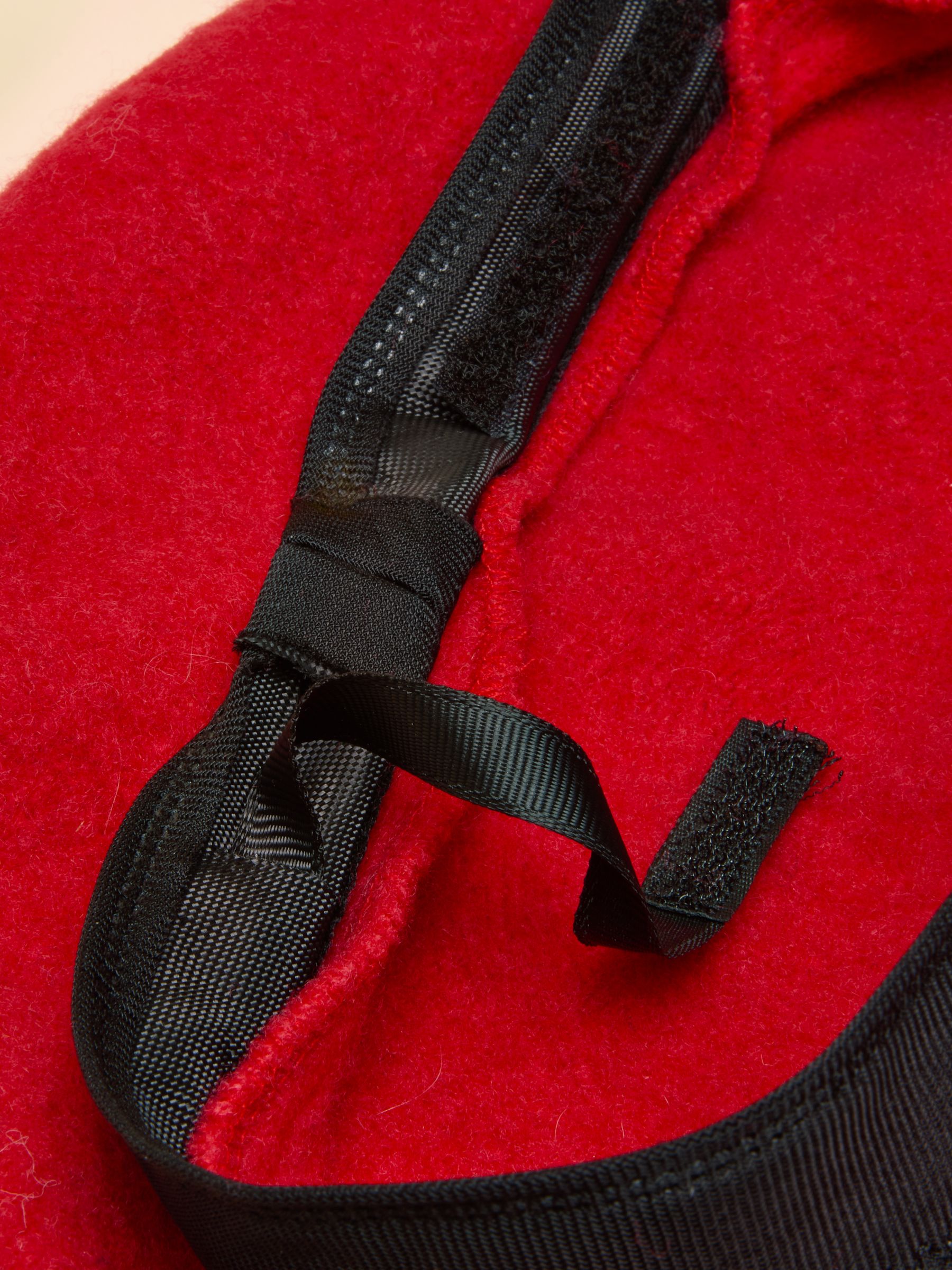 Amelie Red Adjustable Wool Beret Hat - Image 6 of 6 Amelie Red Adjustable Wool Beret Hat - Image 6 of 6