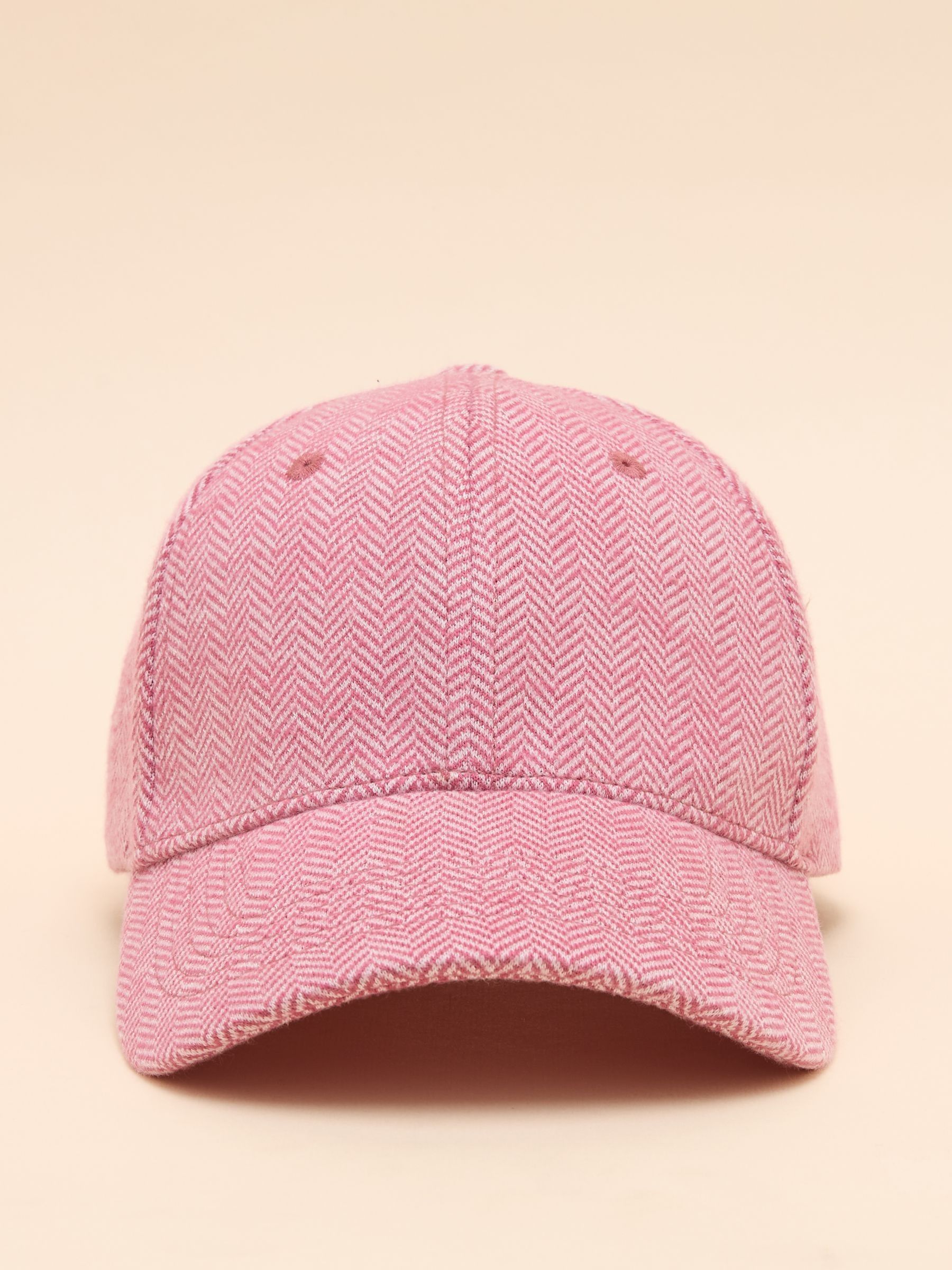 Daley Pink Herringbone Cap - Image 4 of 7