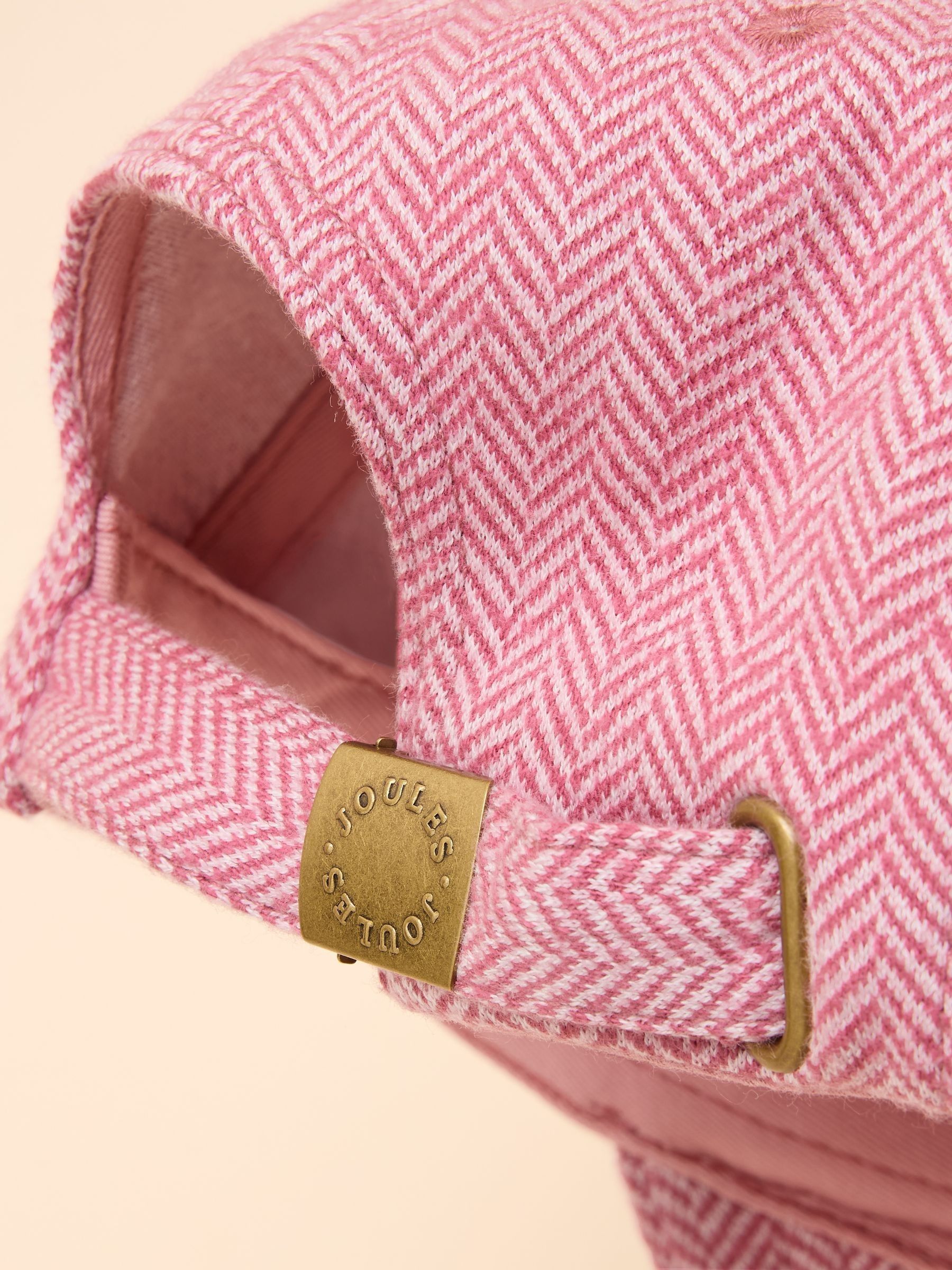 Daley Pink Herringbone Cap - Image 7 of 7