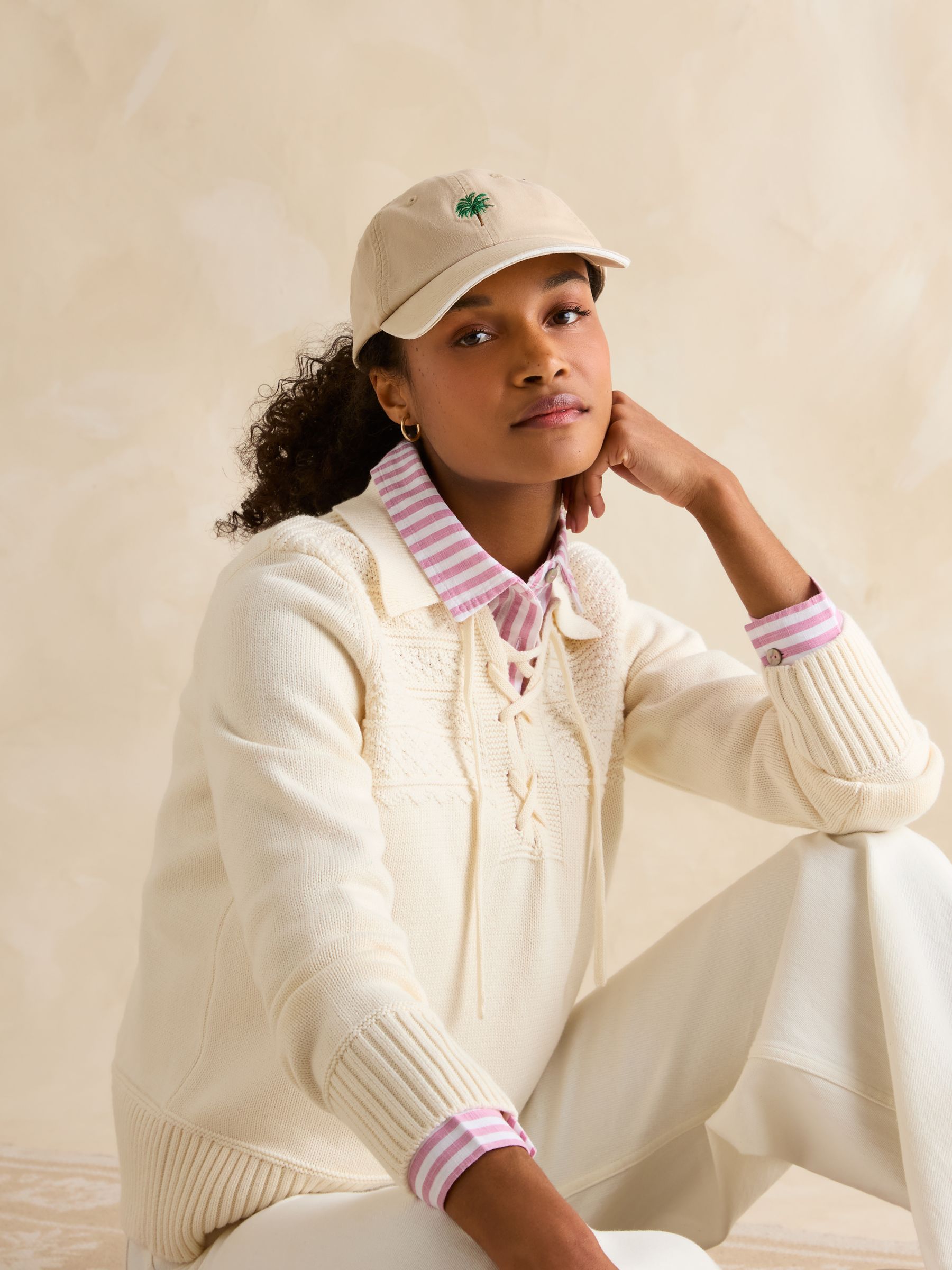 Daley Cream Cap - Image 1 of 8