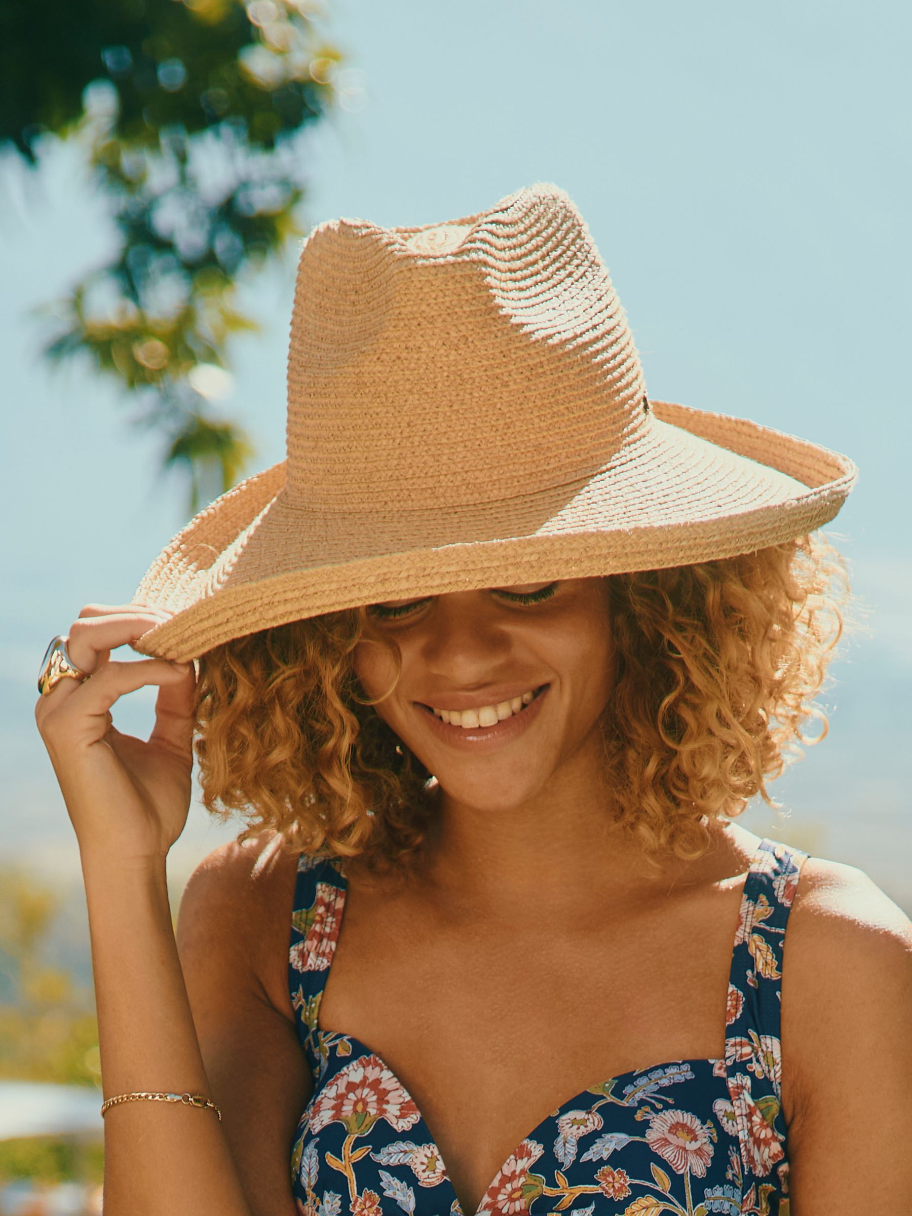 Siesta Neutral Straw Hat - Image 1 of 10