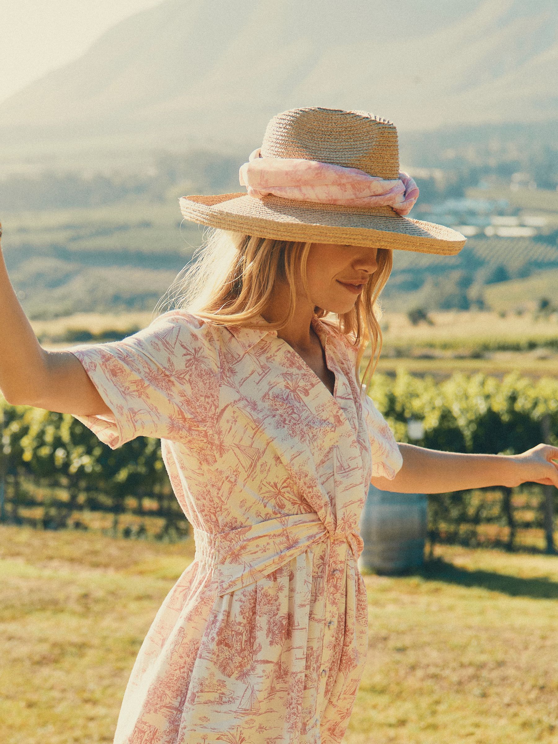 Siesta Neutral Straw Hat - Image 2 of 10