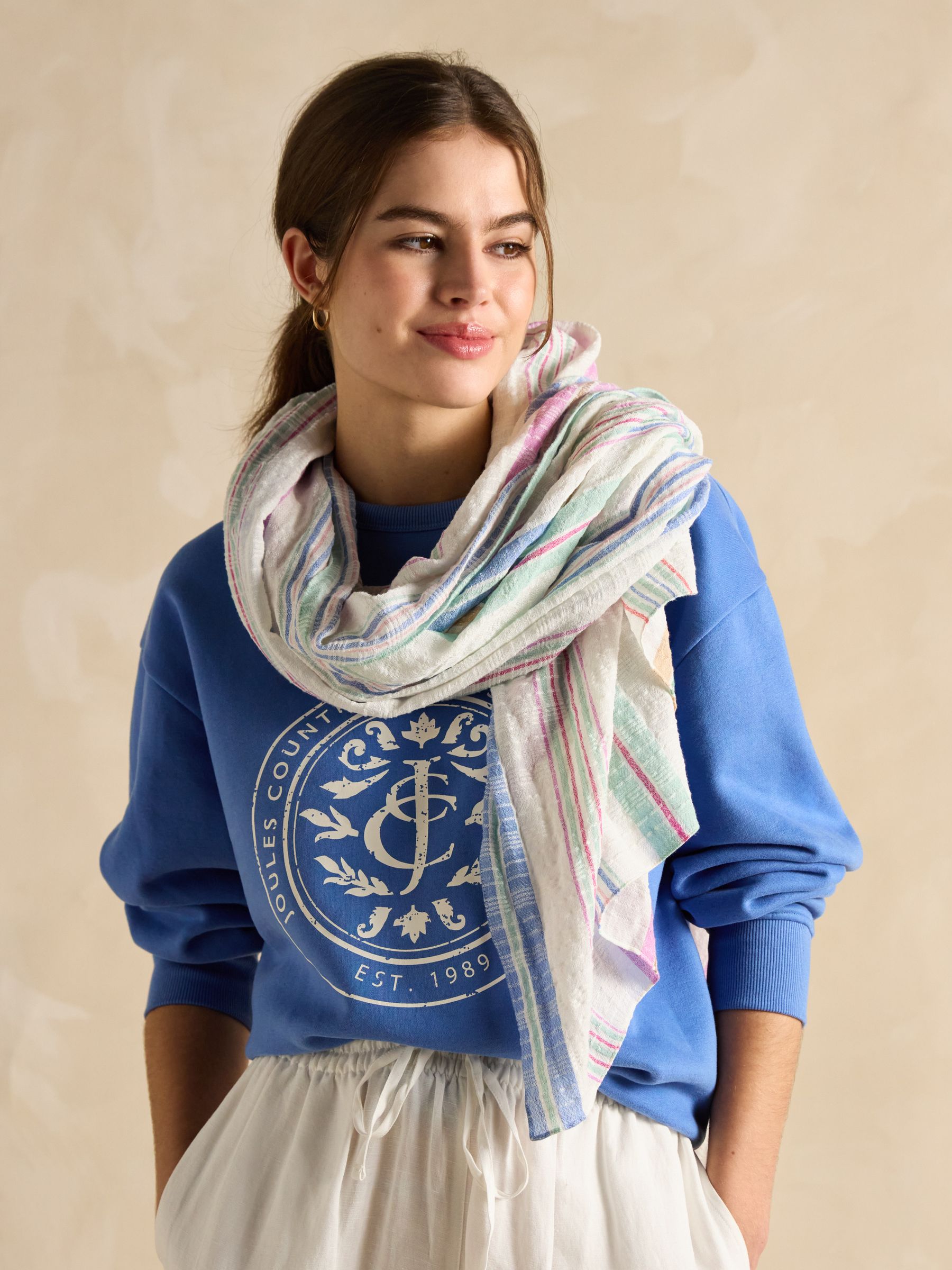 Orla Multi Lightweight Cotton Scarf - Image 1 of 6