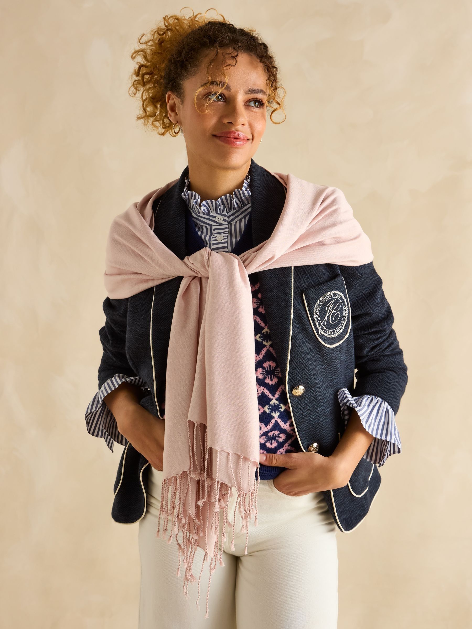 Ascot Pink Pashmina Scarf - Image 2 of 5
