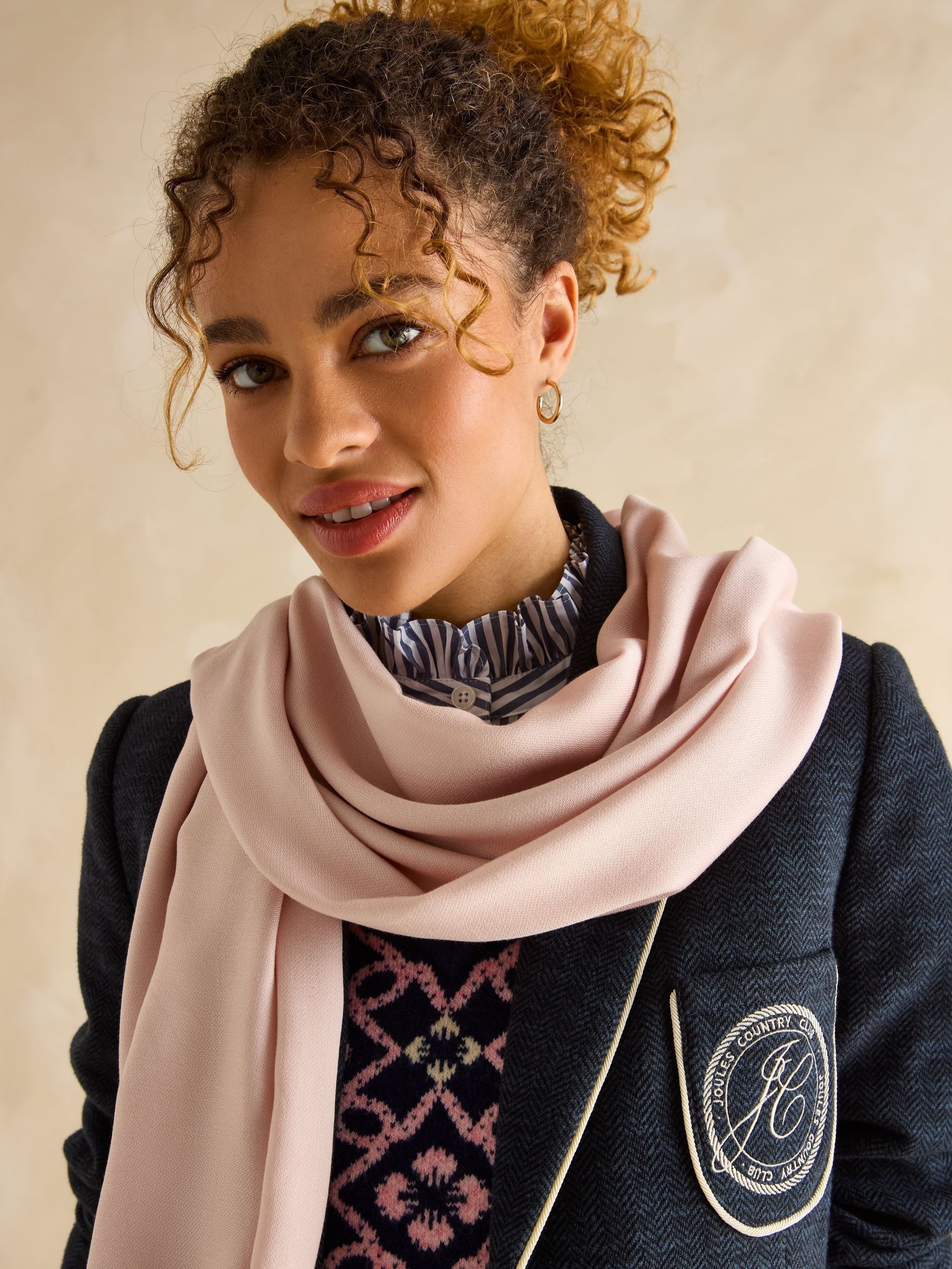 Ascot Pink Pashmina Scarf - Image 3 of 5