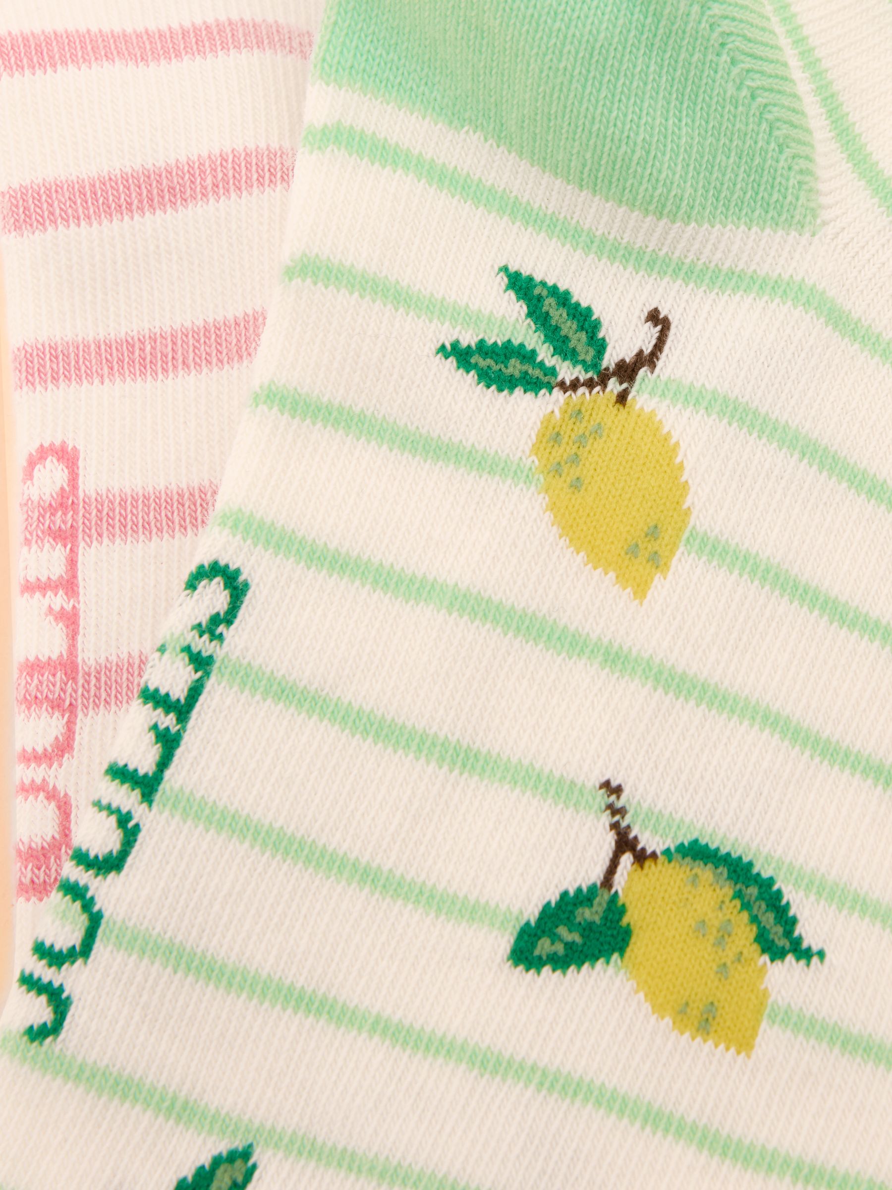 Rilla Lemon Yellow Pack of Two Trainer Socks - Image 2 of 3