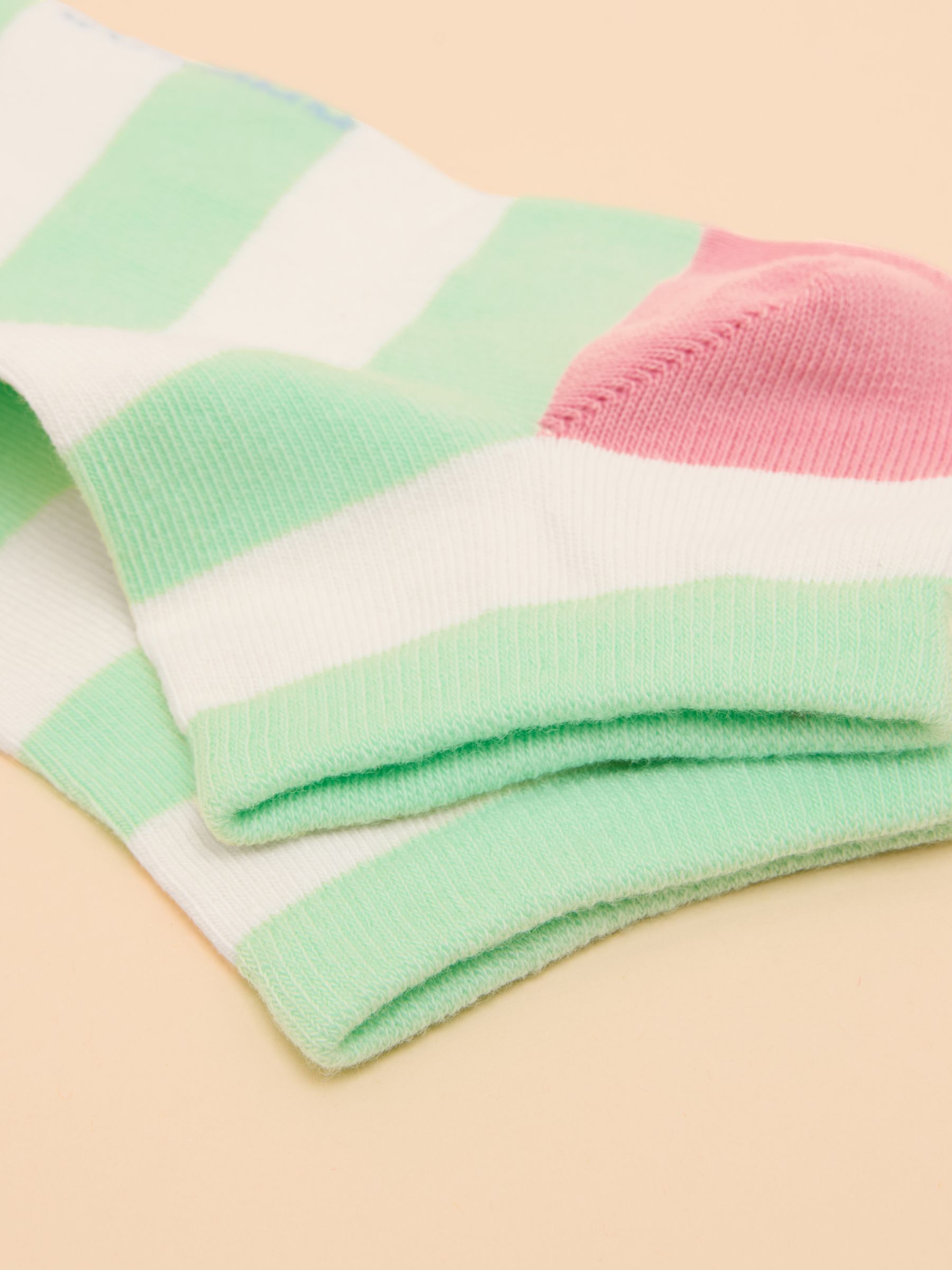Rilla Cream/Blue Pack of Two Trainer Socks - Image 2 of 3