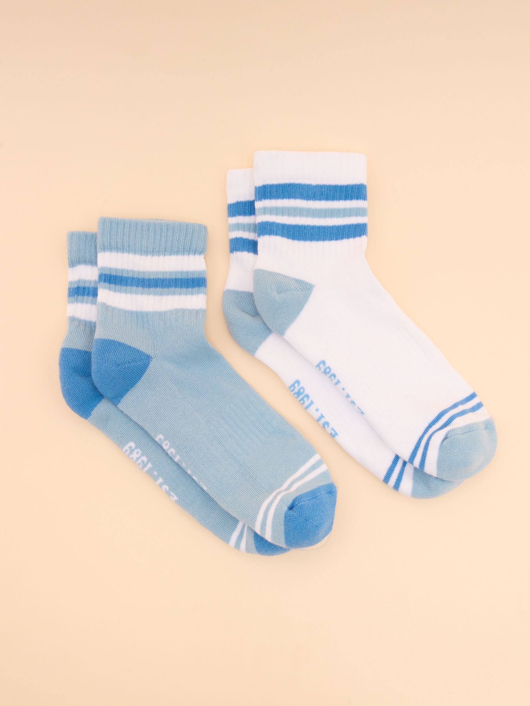Women's Volley Blue Pack of Two Tennis Socks - Image 1 of 3