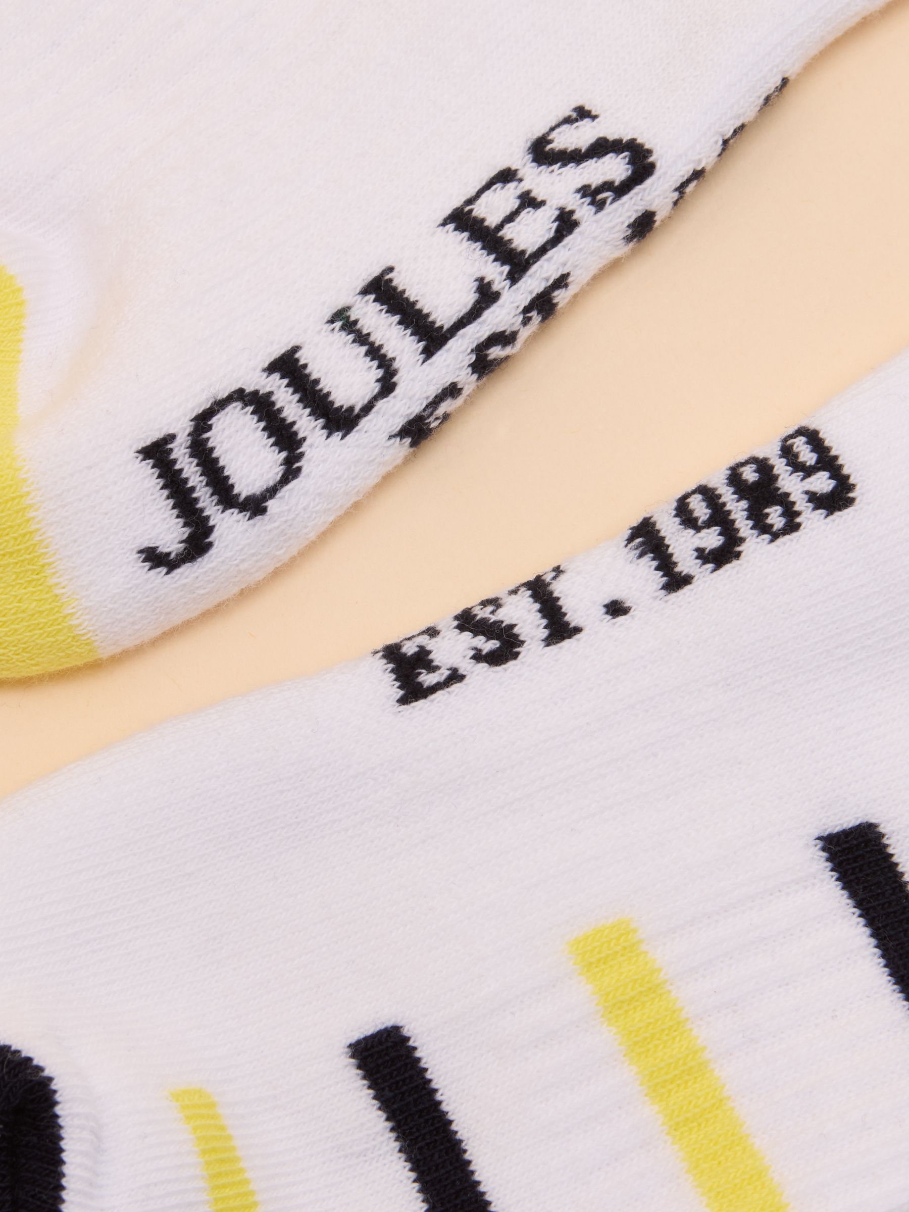 Women's Volley Cream / Yellow Pack of Two Tennis Socks - Image 3 of 3