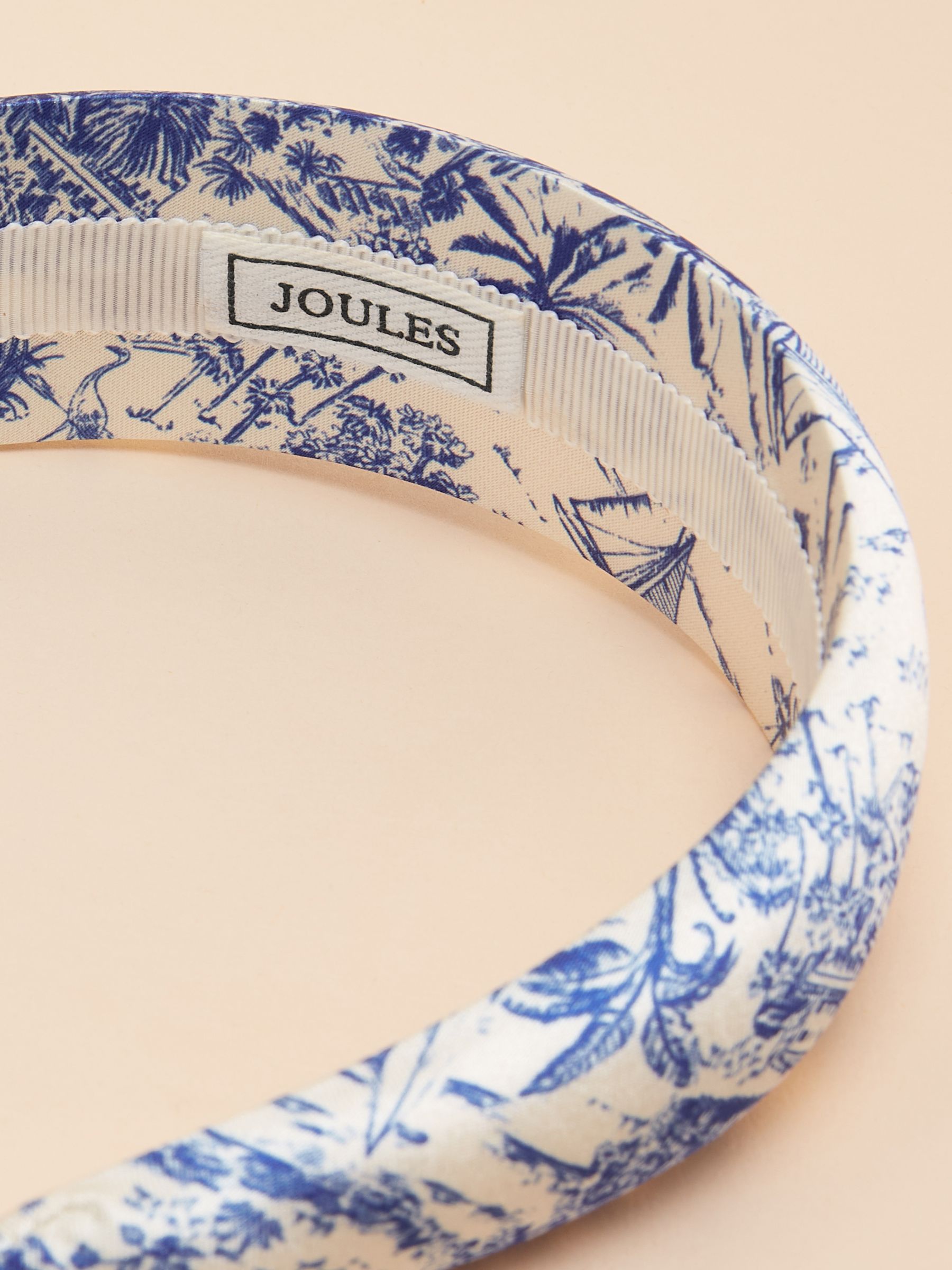 Carissa Blue & White Printed Headband - Image 6 of 6