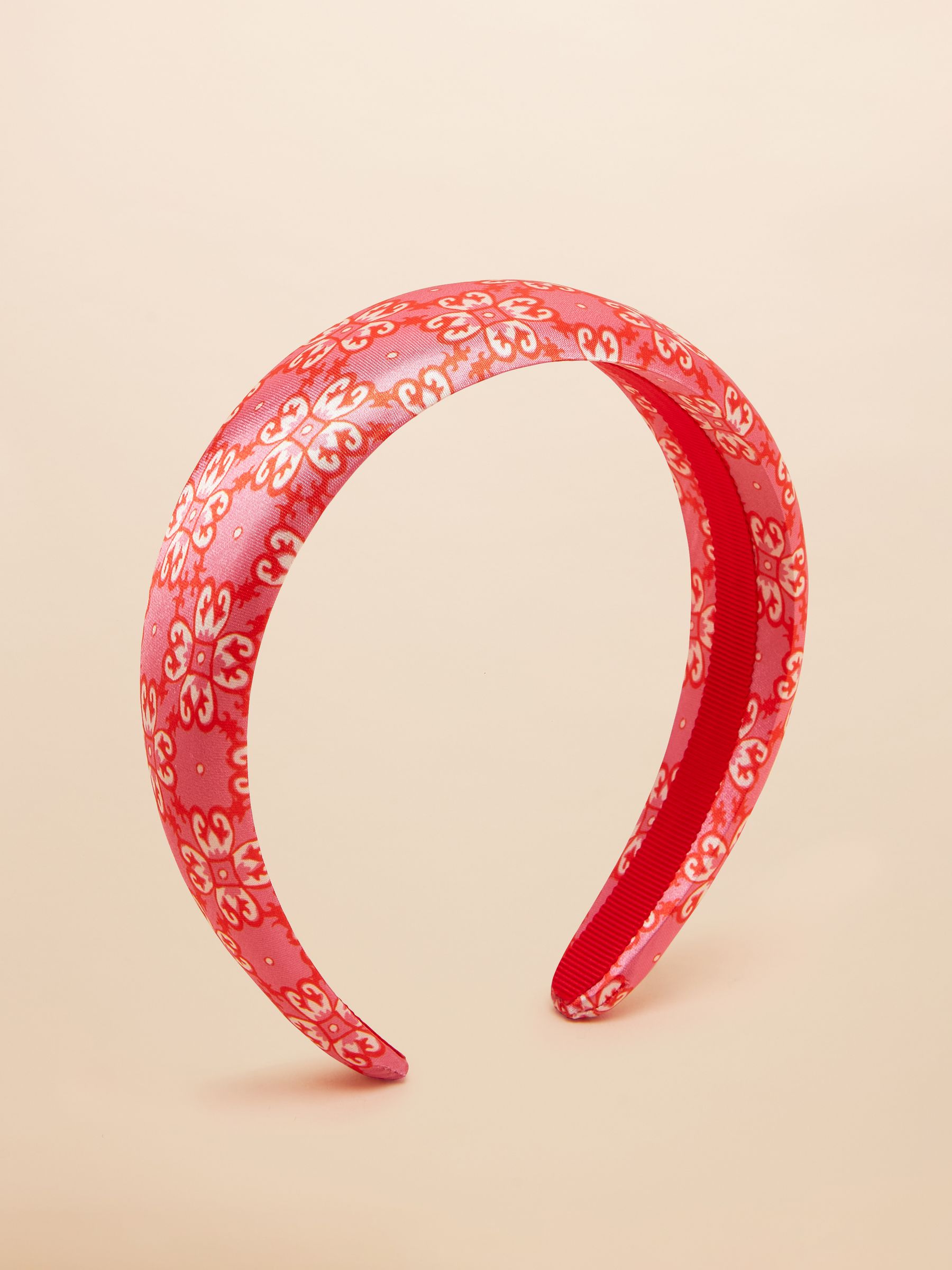 Carissa Pink/Orange Printed Headband - Image 3 of 6