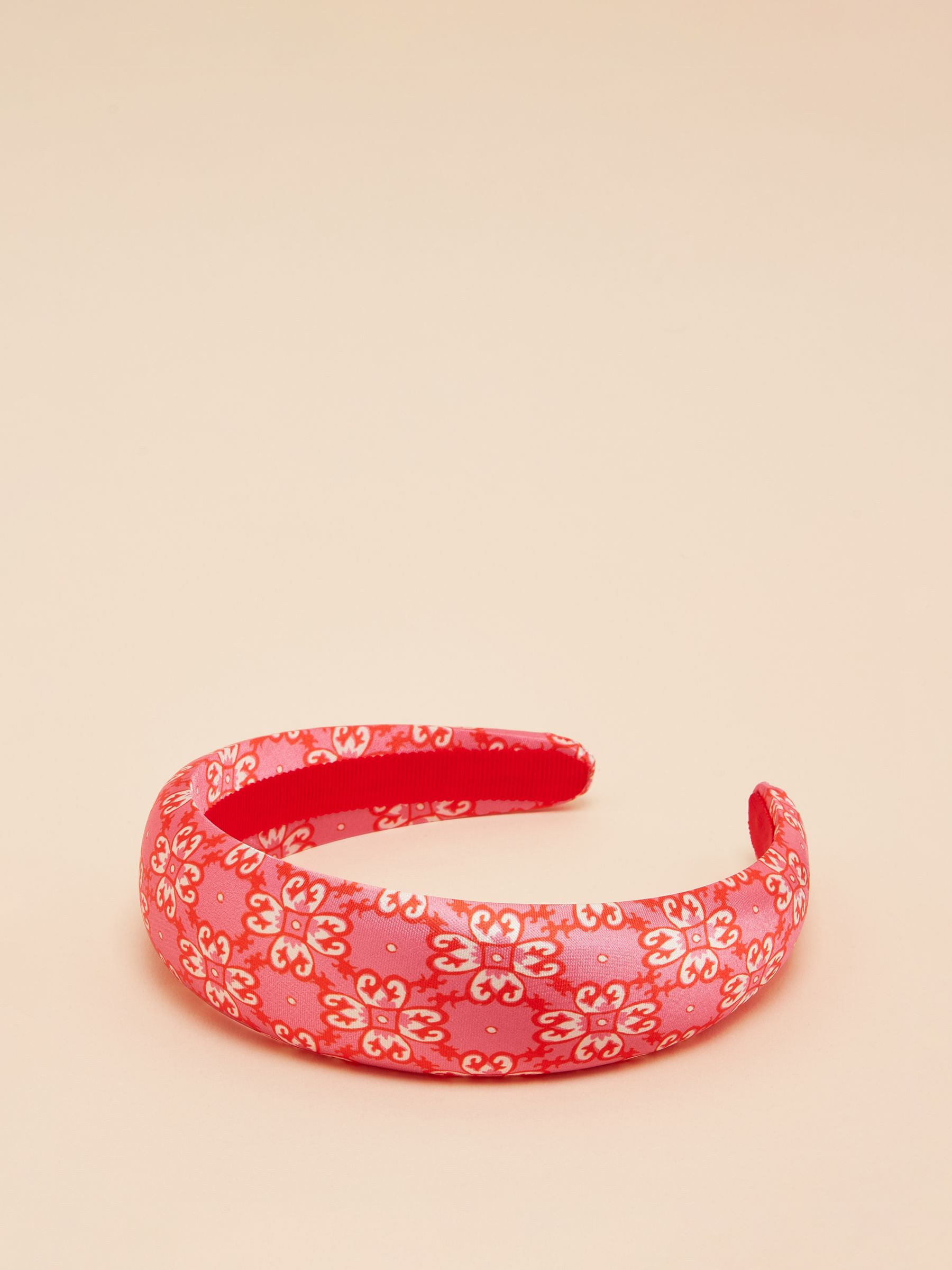 Carissa Pink/Orange Printed Headband - Image 4 of 6