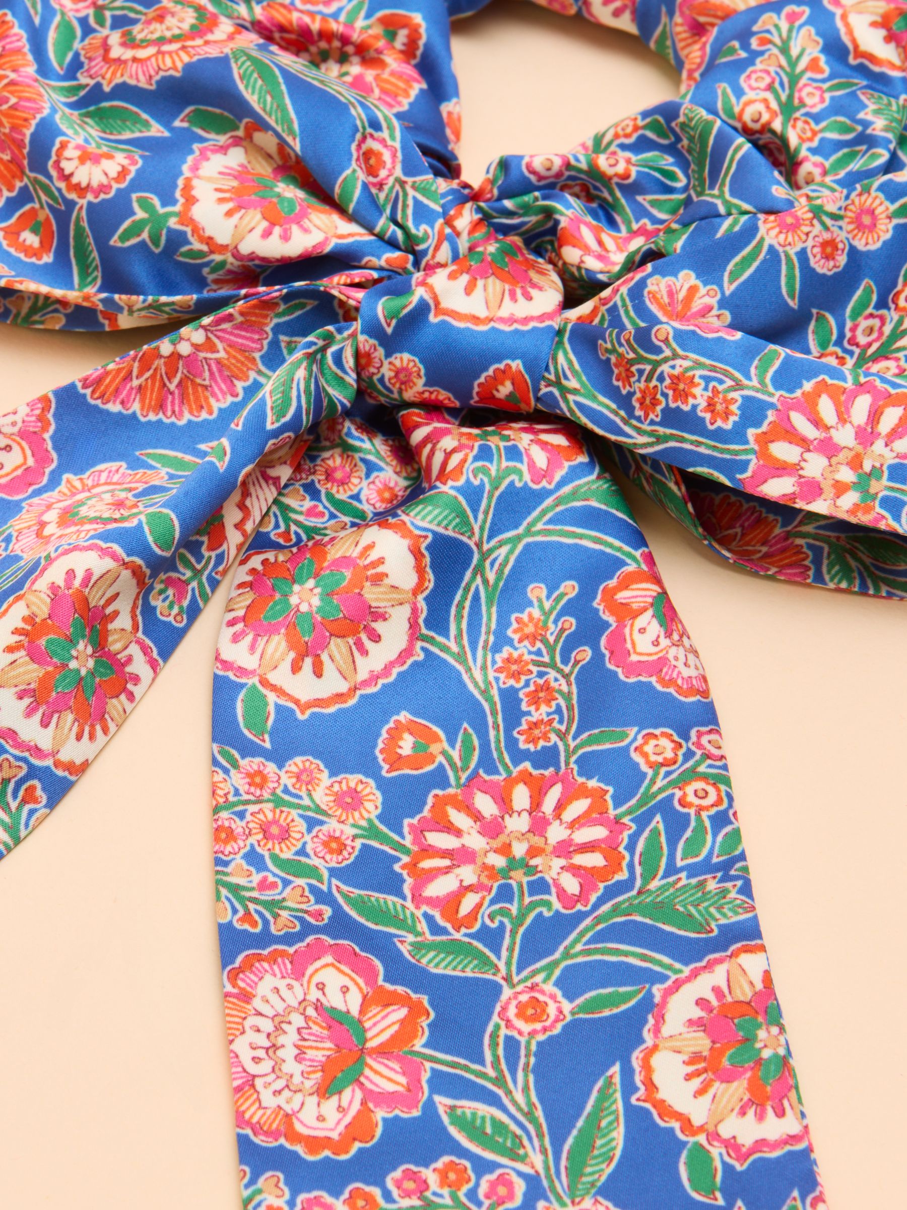 Elissia Blue/Pink Scarf Scrunchie - Image 3 of 3