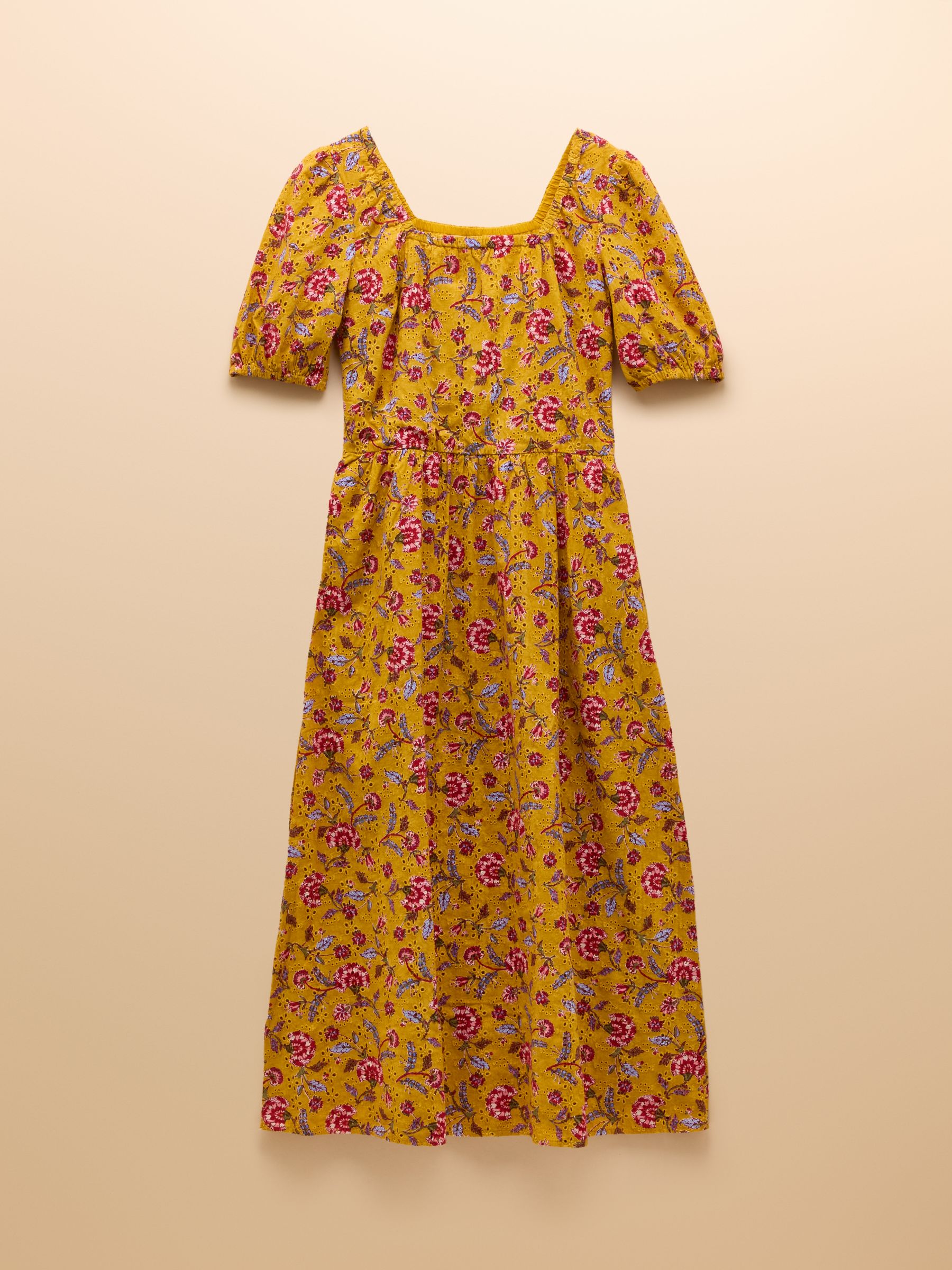 Harlow Yellow Floral Broderie Dress - Image 10 of 10 Harlow Yellow Floral Broderie Dress - Image 10 of 10