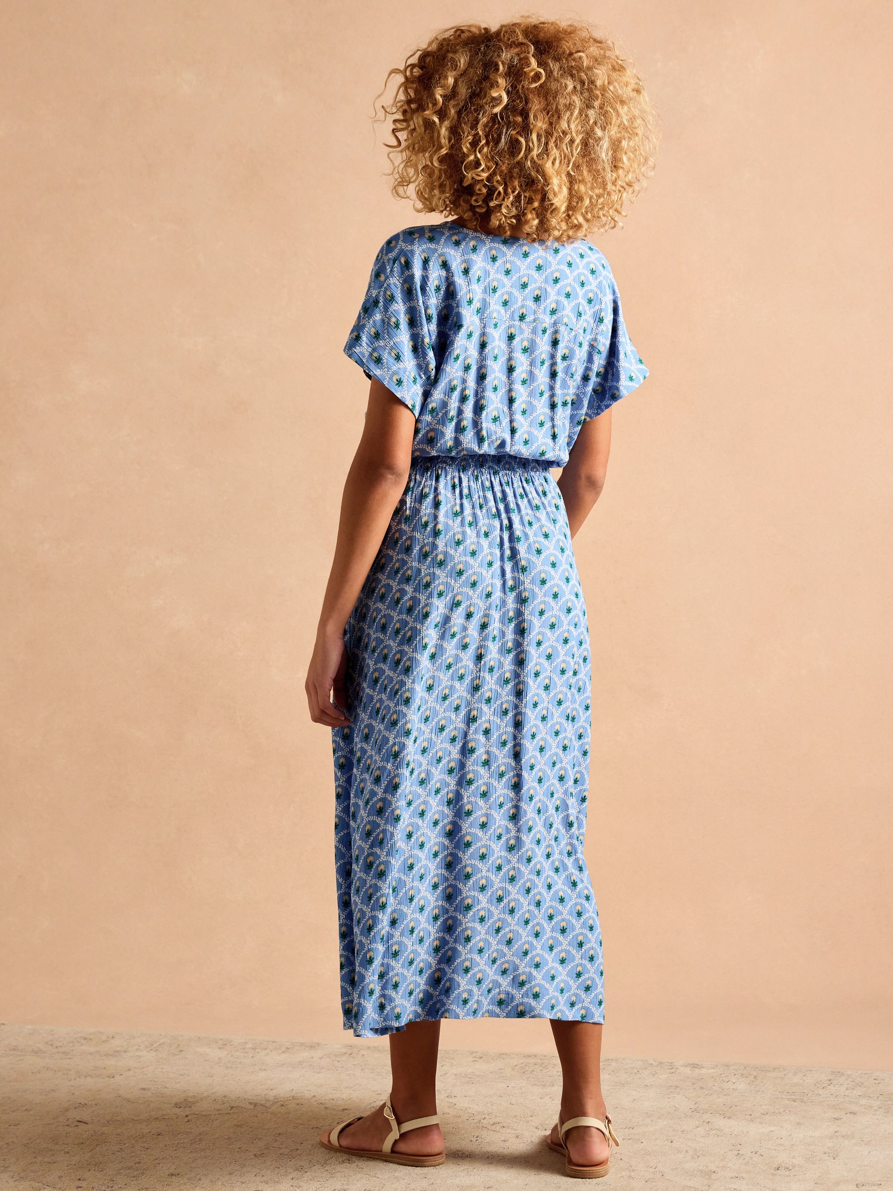 Rosie Blue Midi Dress - Image 2 of 11