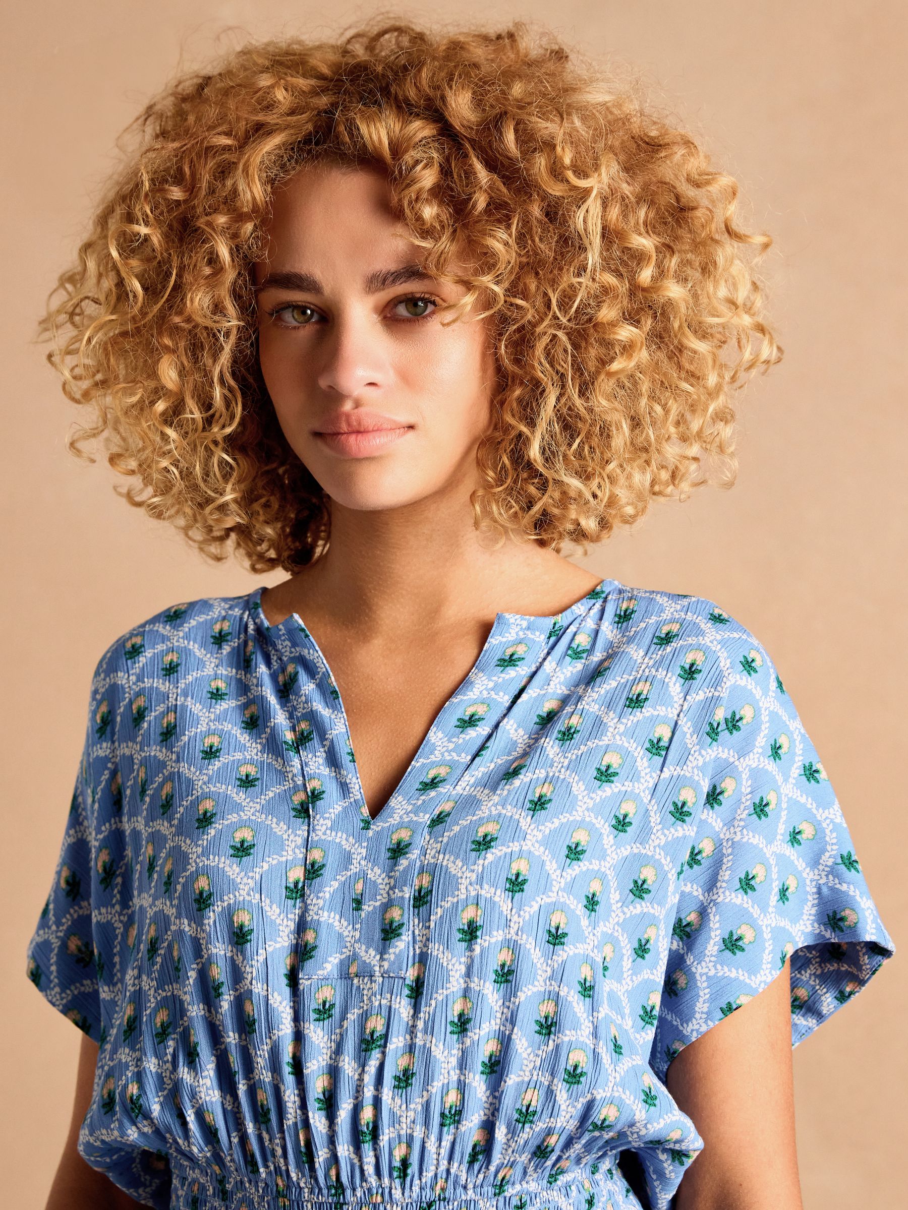Rosie Blue Midi Dress - Image 3 of 11