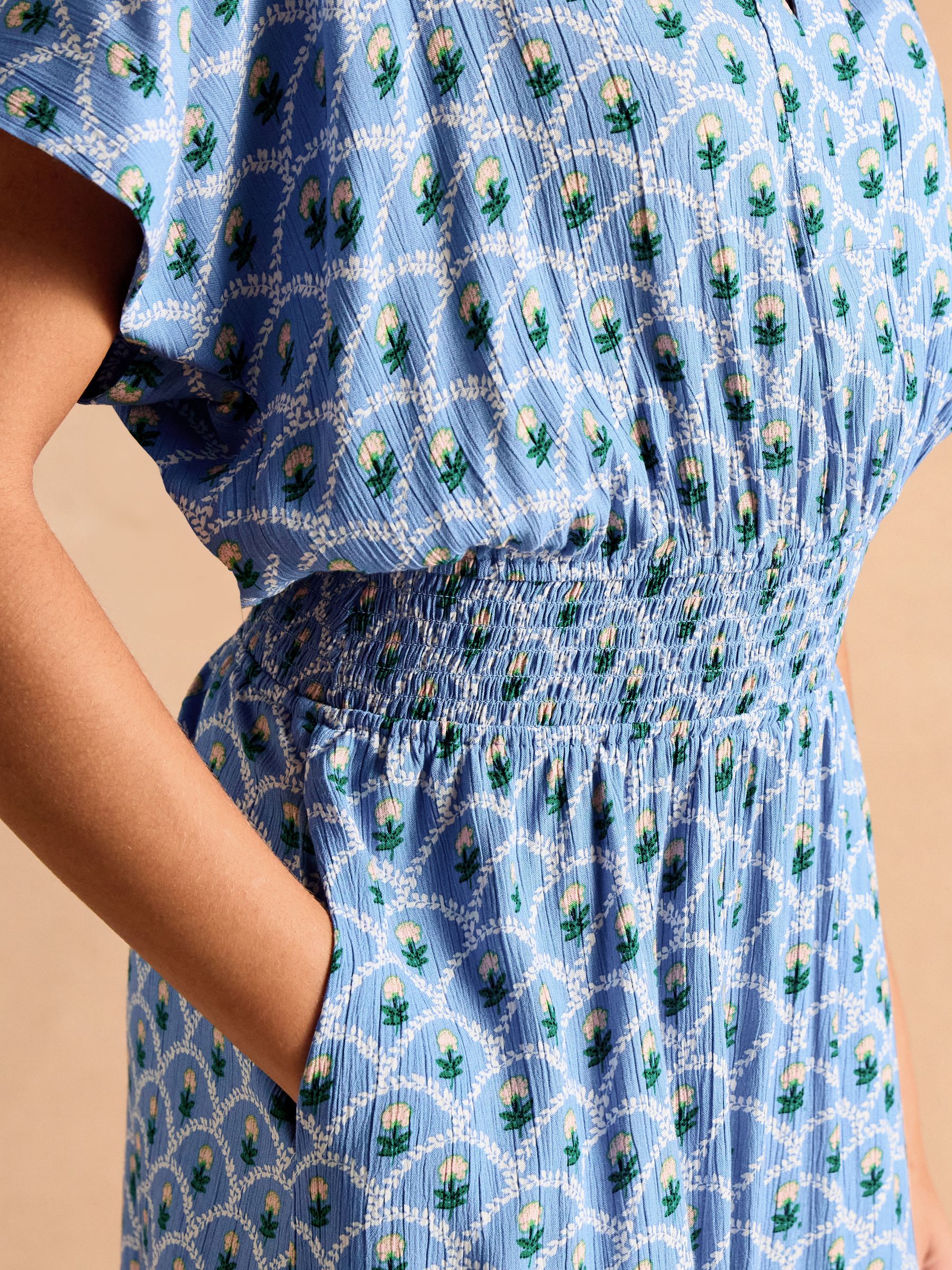 Rosie Blue Midi Dress - Image 4 of 11