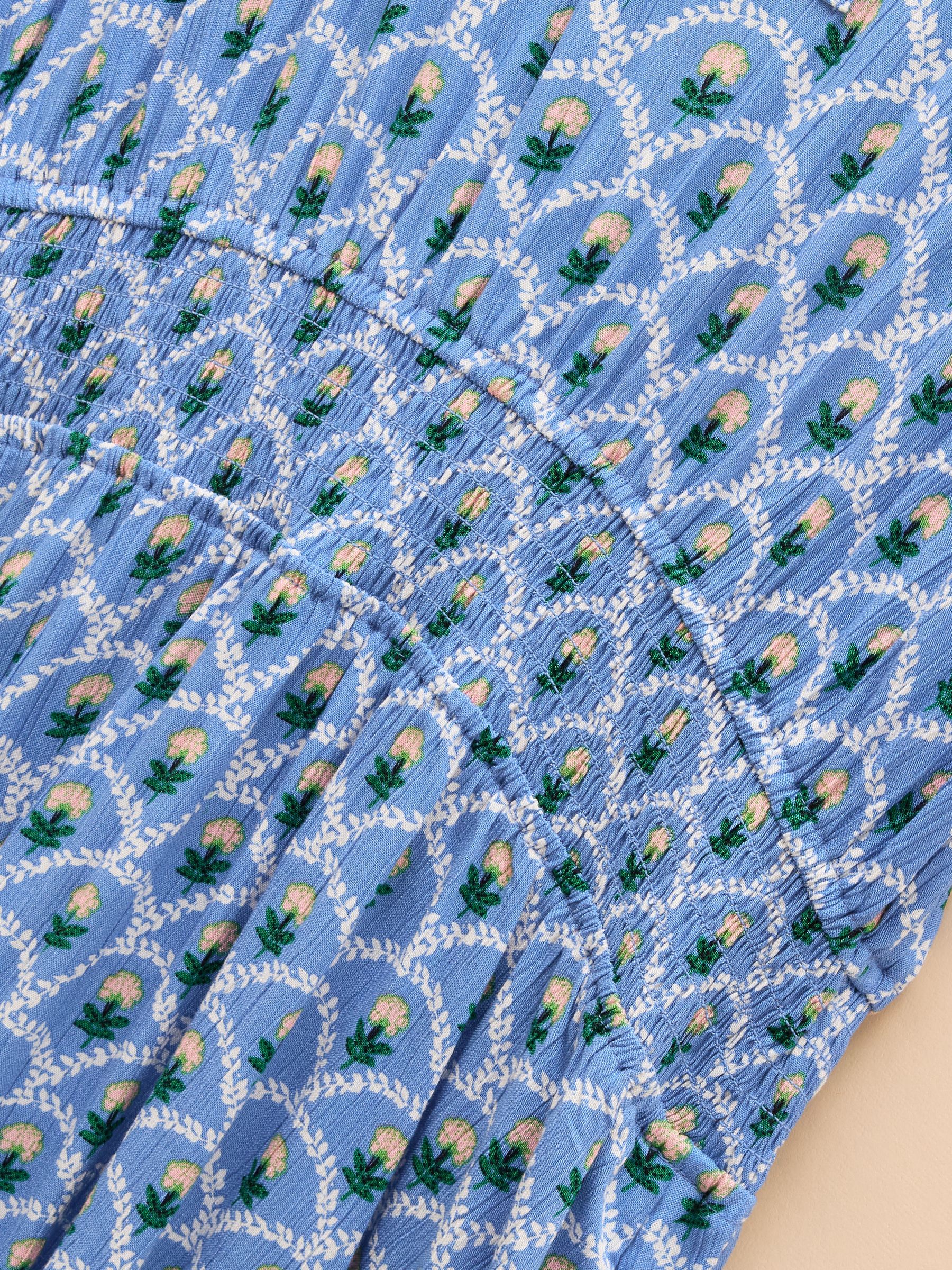 Rosie Blue Midi Dress - Image 9 of 11