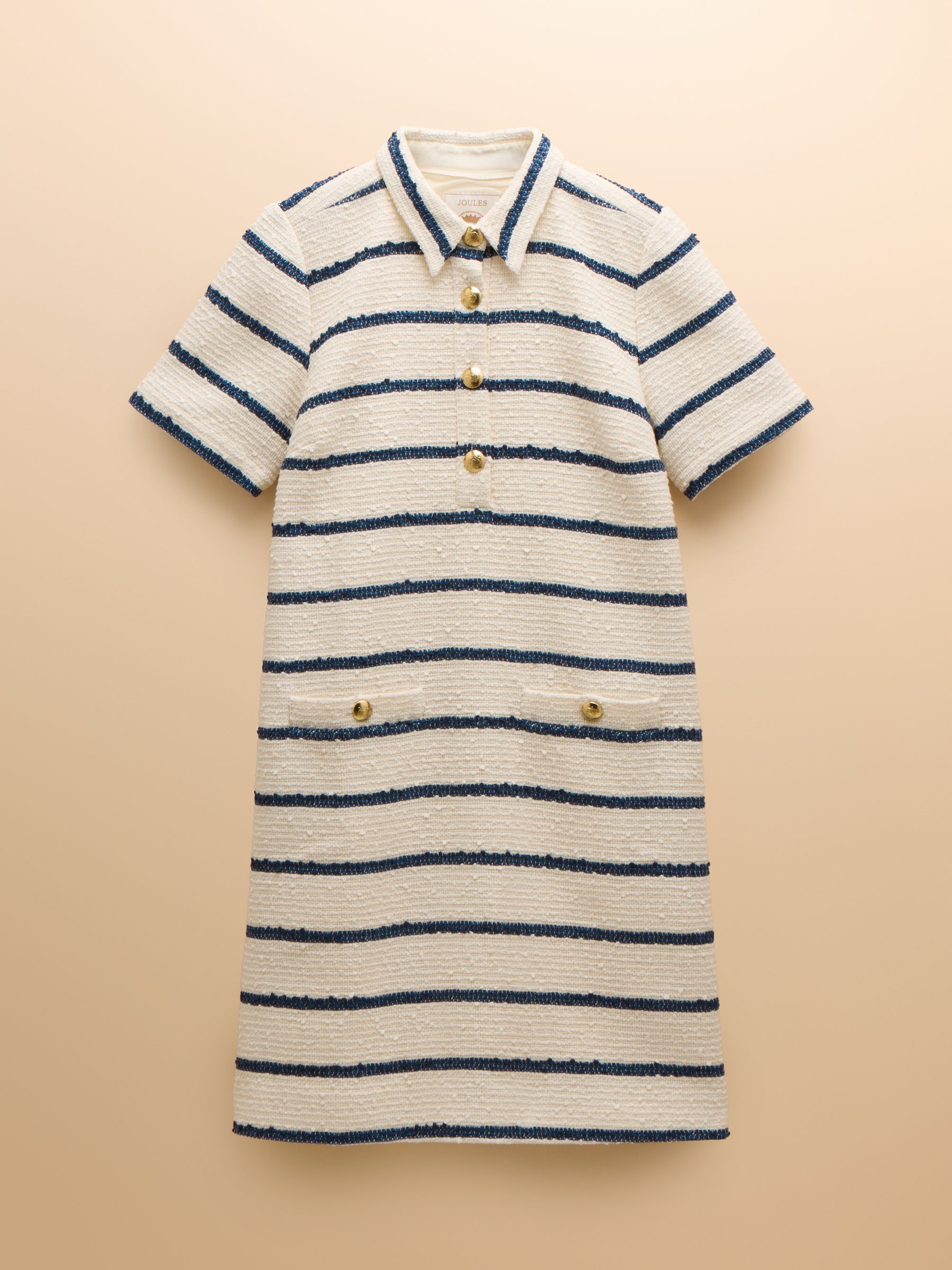 Odette Stripe Boucle Shift Dress - Image 6 of 6