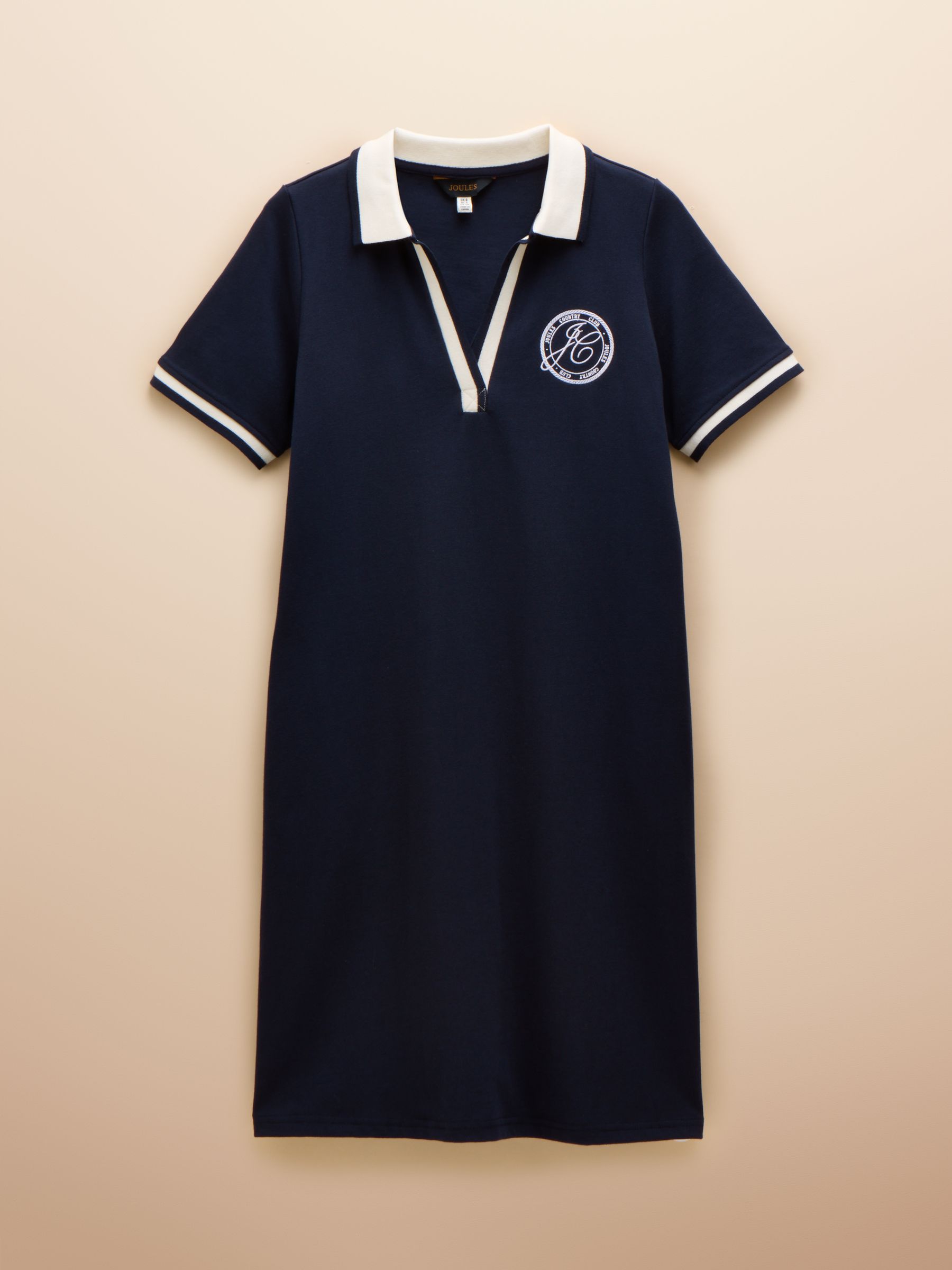 Evie Navy Jersey Dress - Image 6 of 6