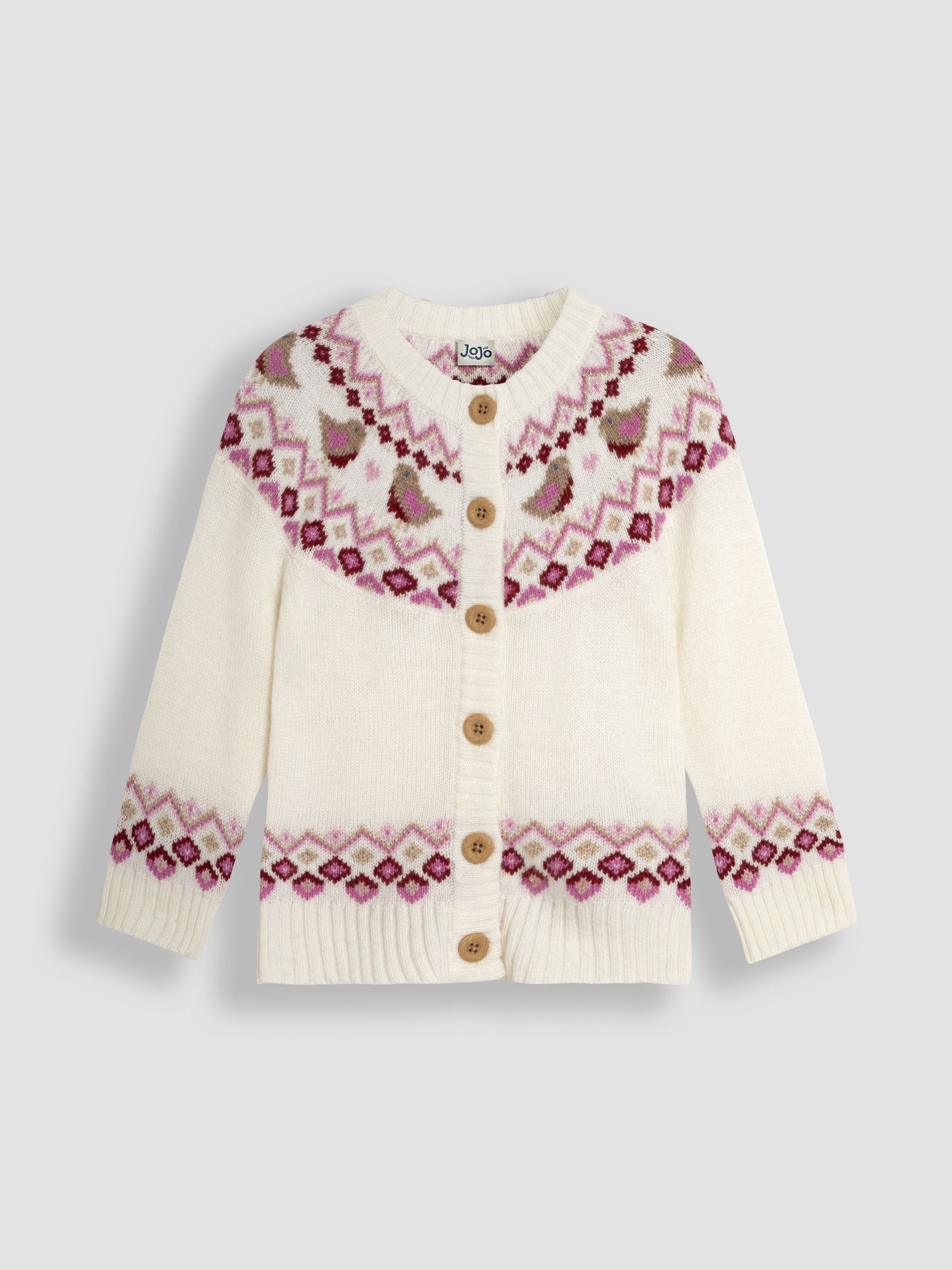 Cream Robin Festive Cardigan - Image 1 of 3