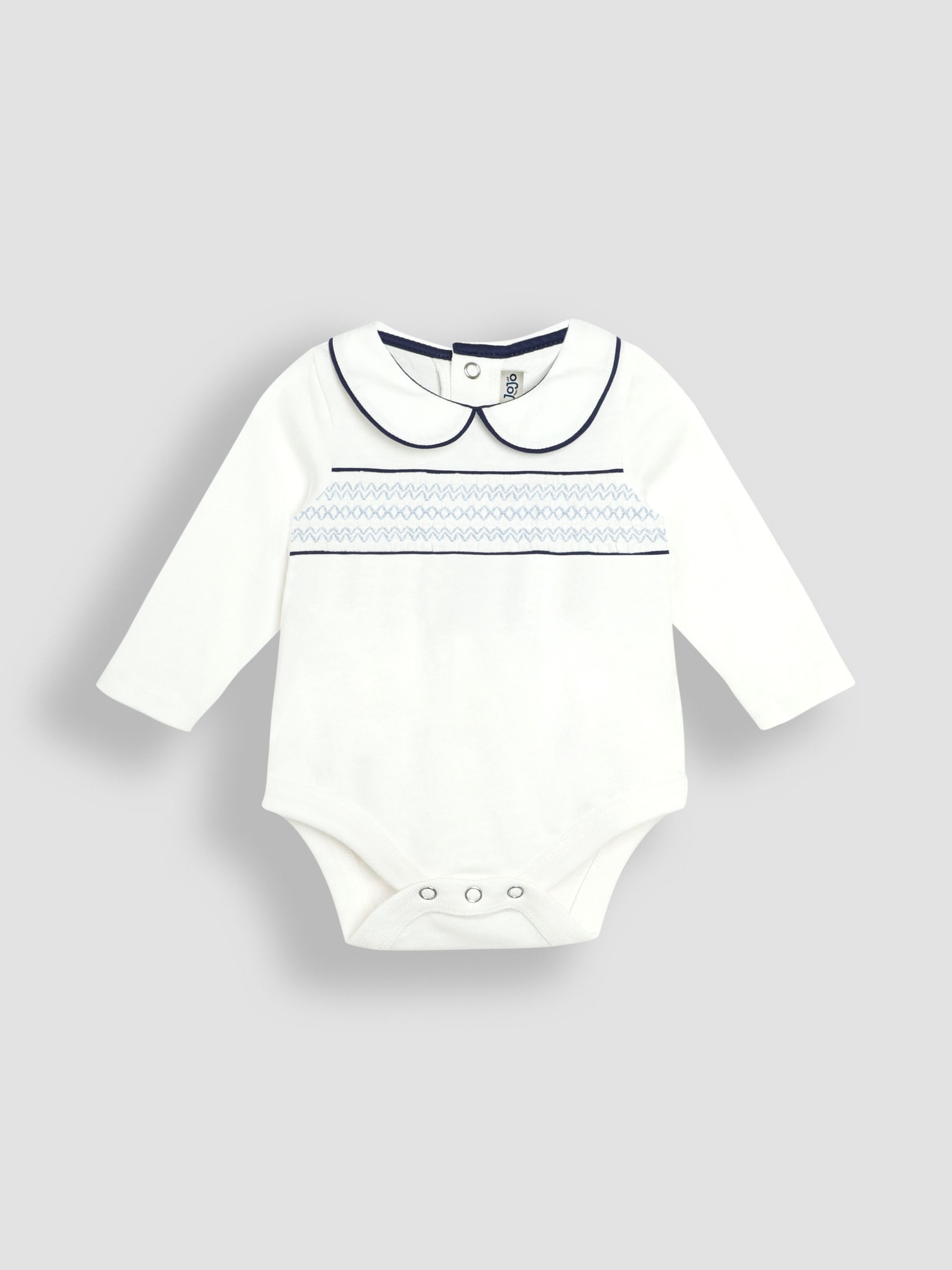 Navy Smocked Body And Woven Shorts Set - Image 2 of 5