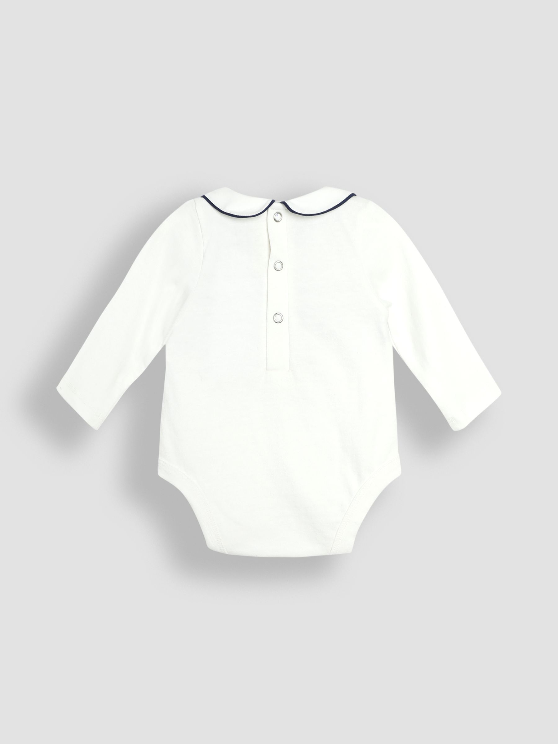Navy Smocked Body And Woven Shorts Set - Image 3 of 5