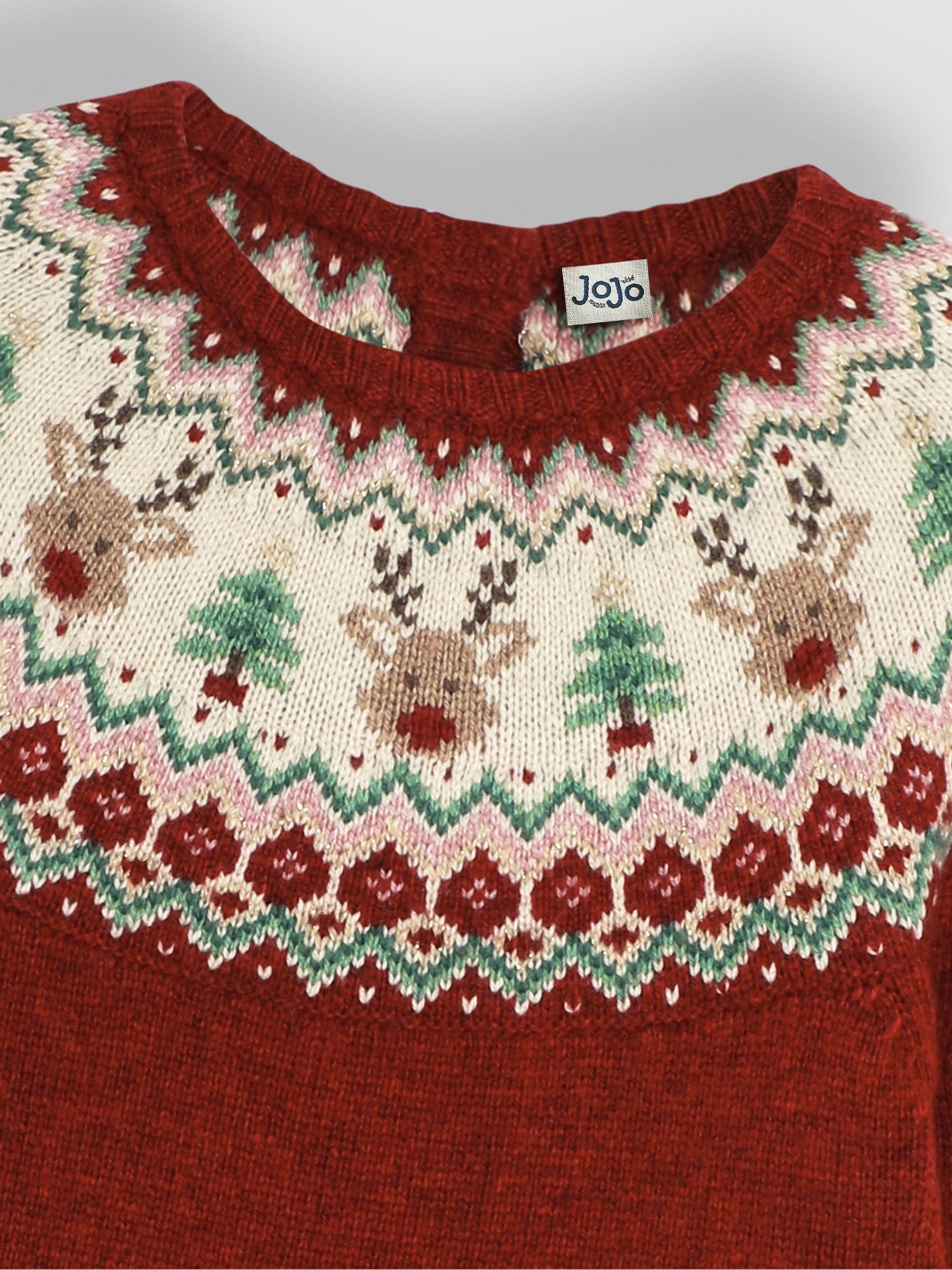 Red Reindeer Christmas Knitted Dress - Image 3 of 4