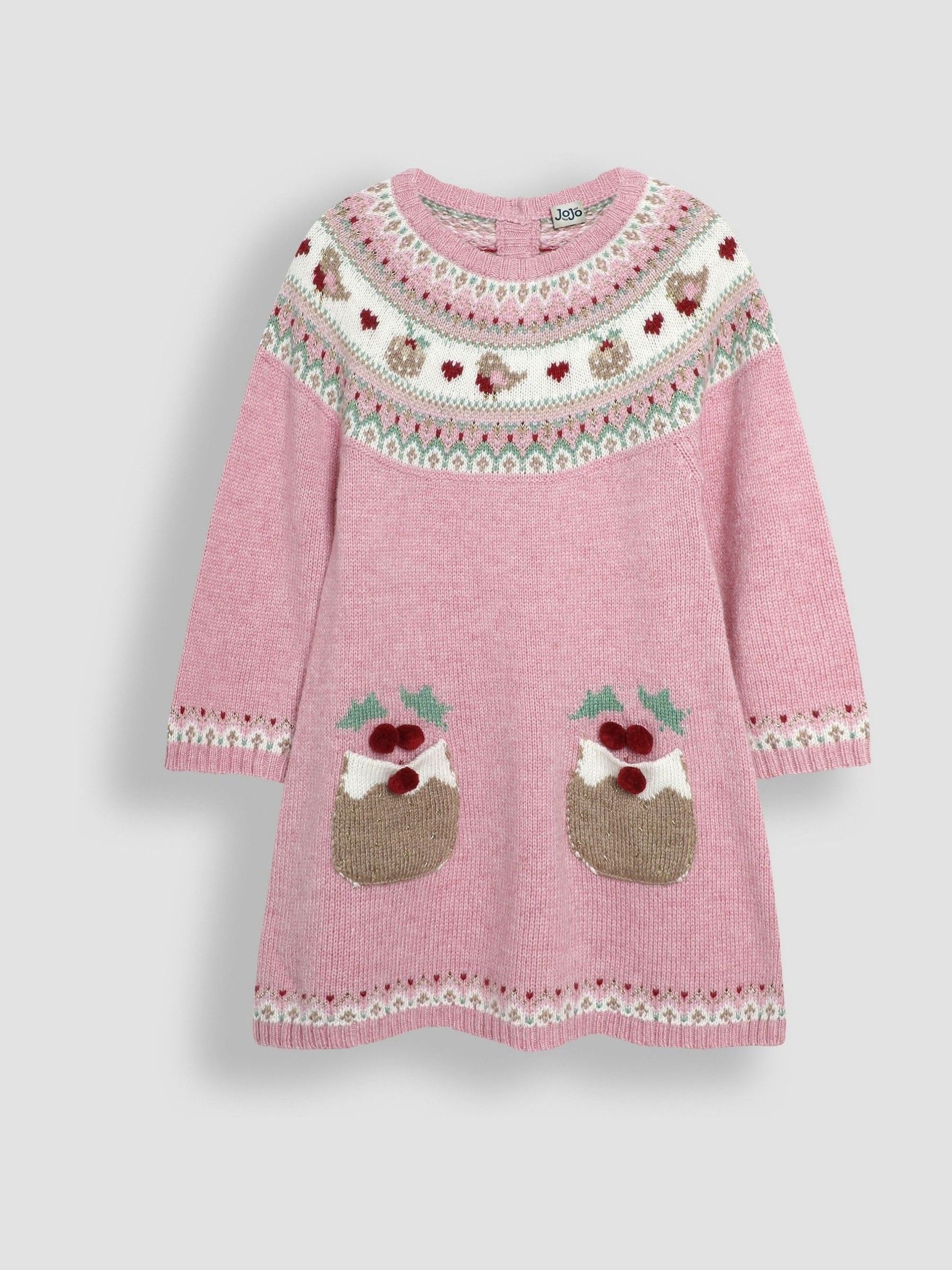 Pink Pudding Christmas Knitted Dress - Image 2 of 4