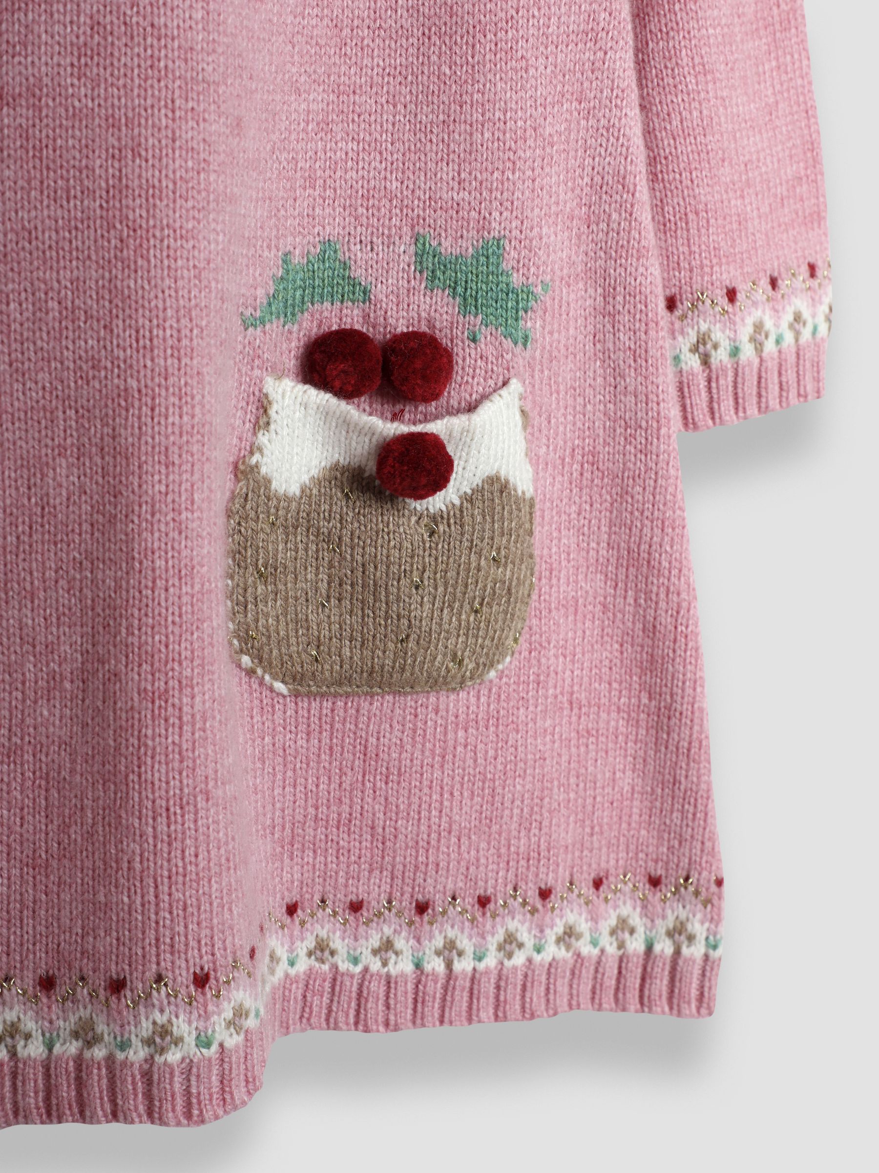 Pink Pudding Christmas Knitted Dress - Image 4 of 4