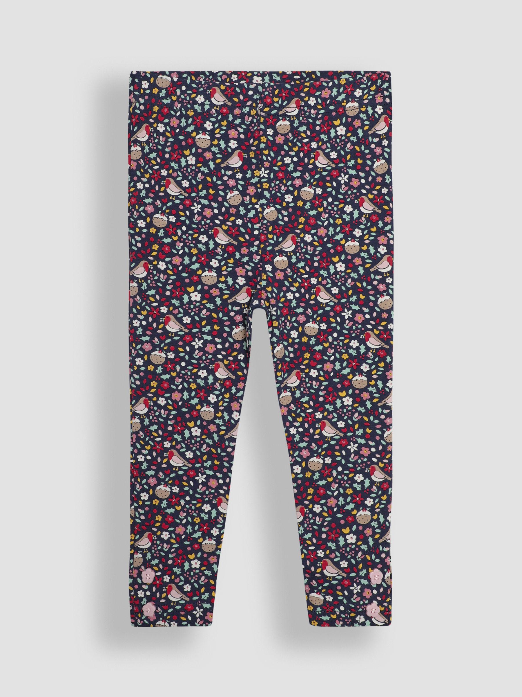 Red Reindeer Appliqué Sweatshirt and Leggings Set - Image 4 of 6