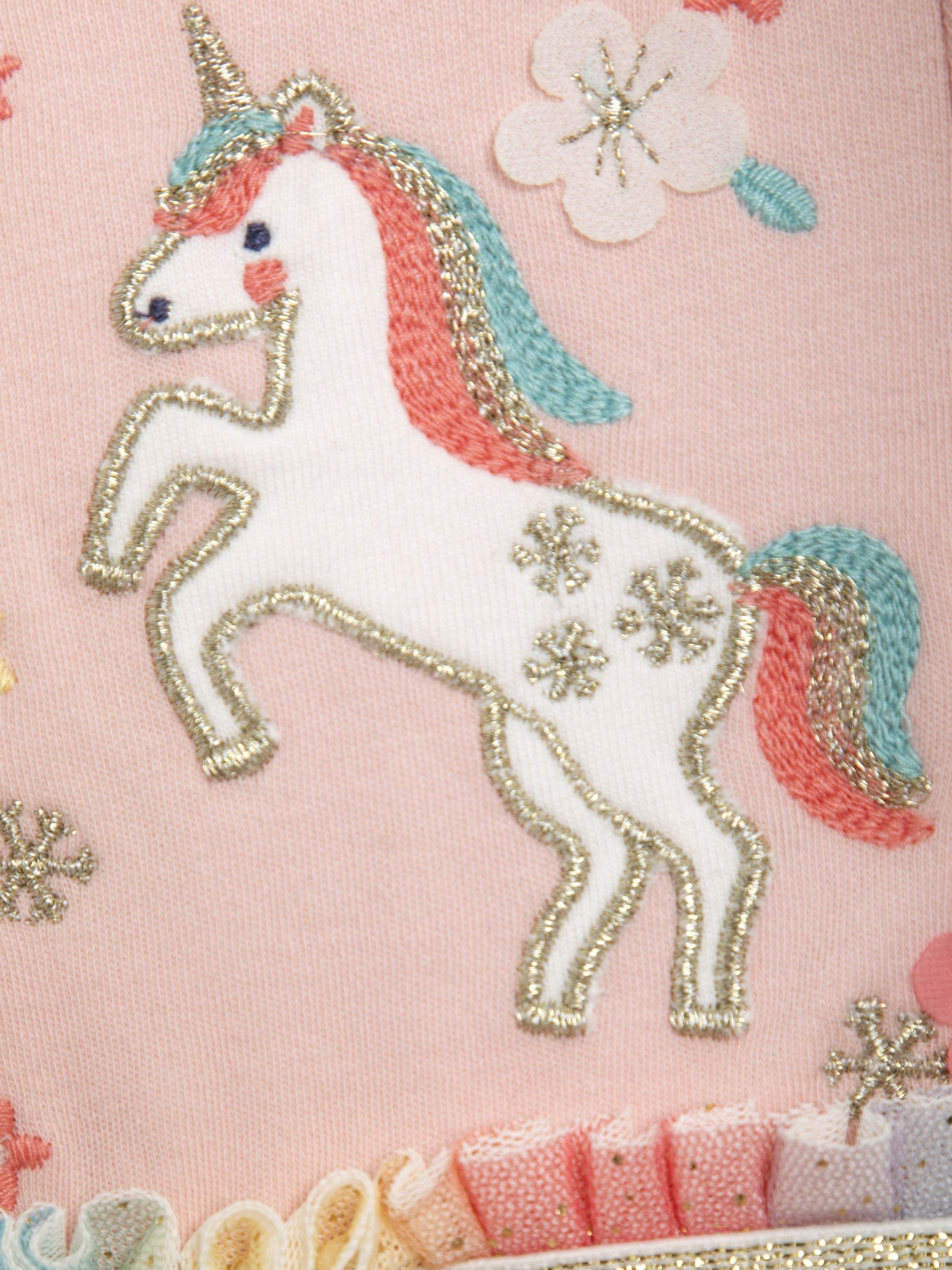 Pink Unicorn Rainbow Tulle Party Dress - Image 4 of 5