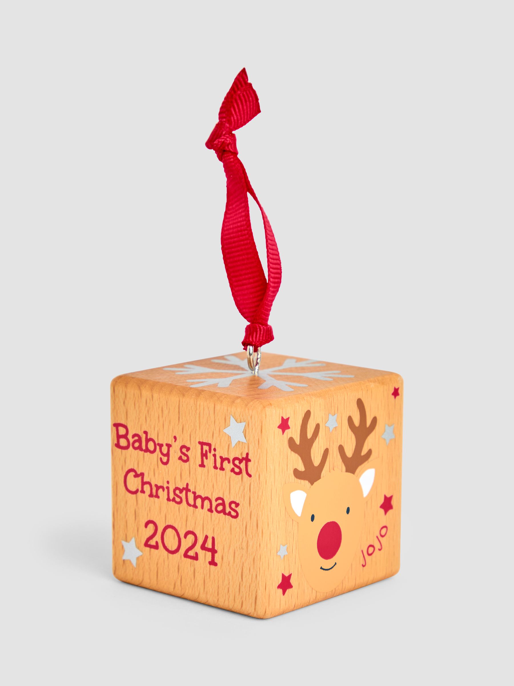 My First Christmas Baby Block Tree Decoration - Image 3 of 7