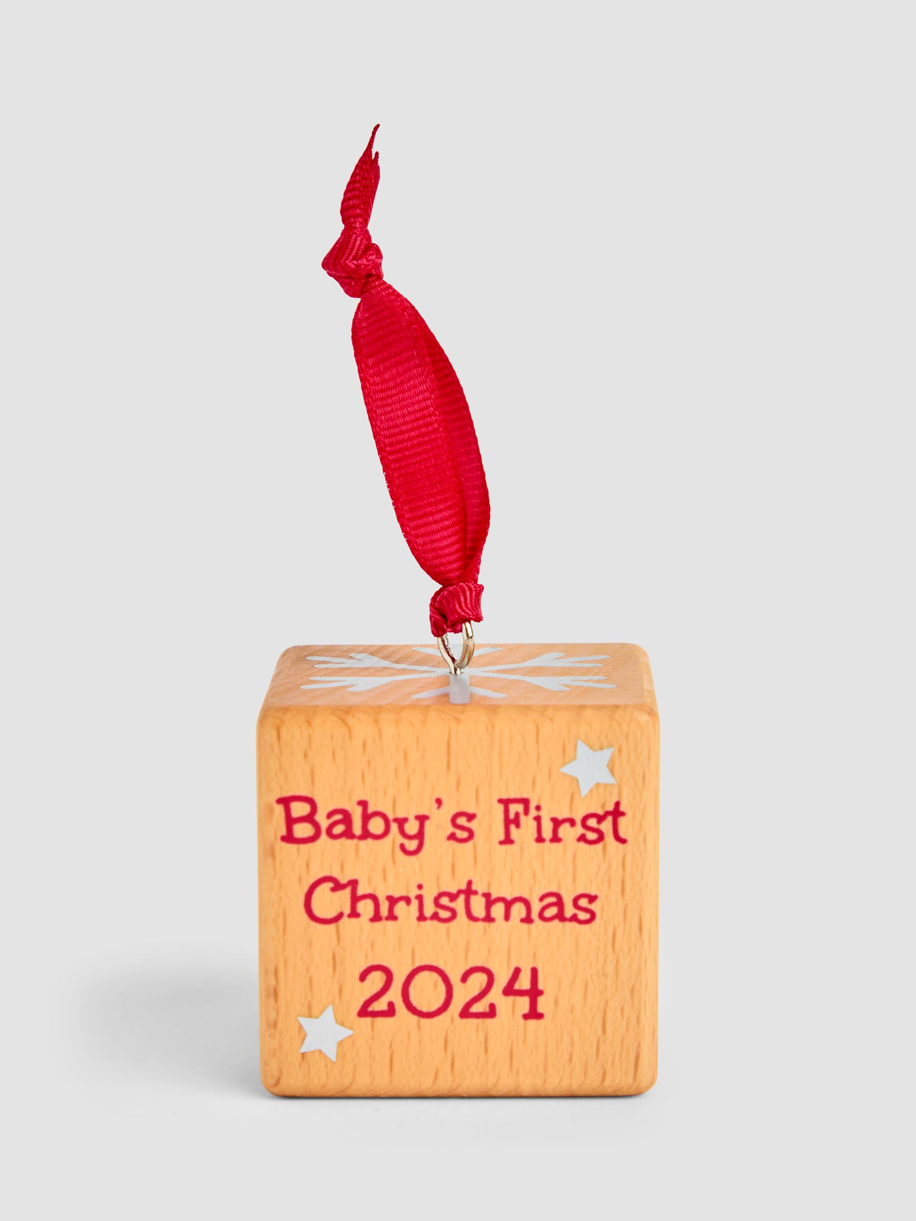 My First Christmas Baby Block Tree Decoration - Image 4 of 7