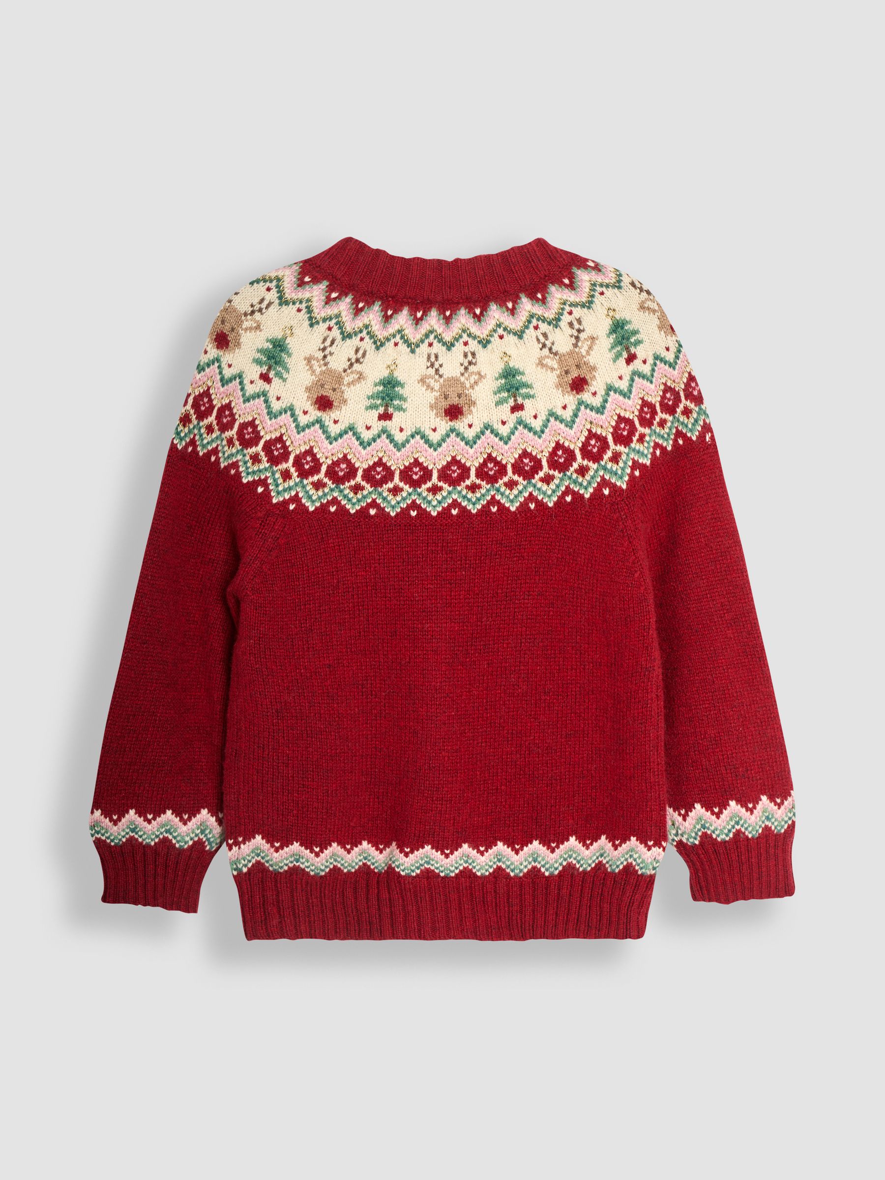 Red Reindeer Christmas Reindeer Cardigan - Image 2 of 3