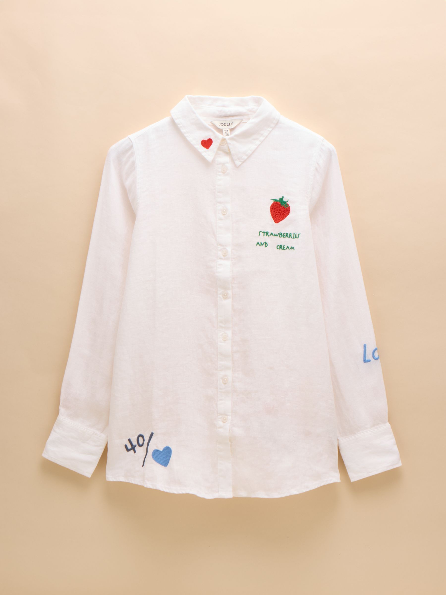 Set Match White 100% Linen Shirt - Image 9 of 9 Set Match White 100% Linen Shirt - Image 9 of 9