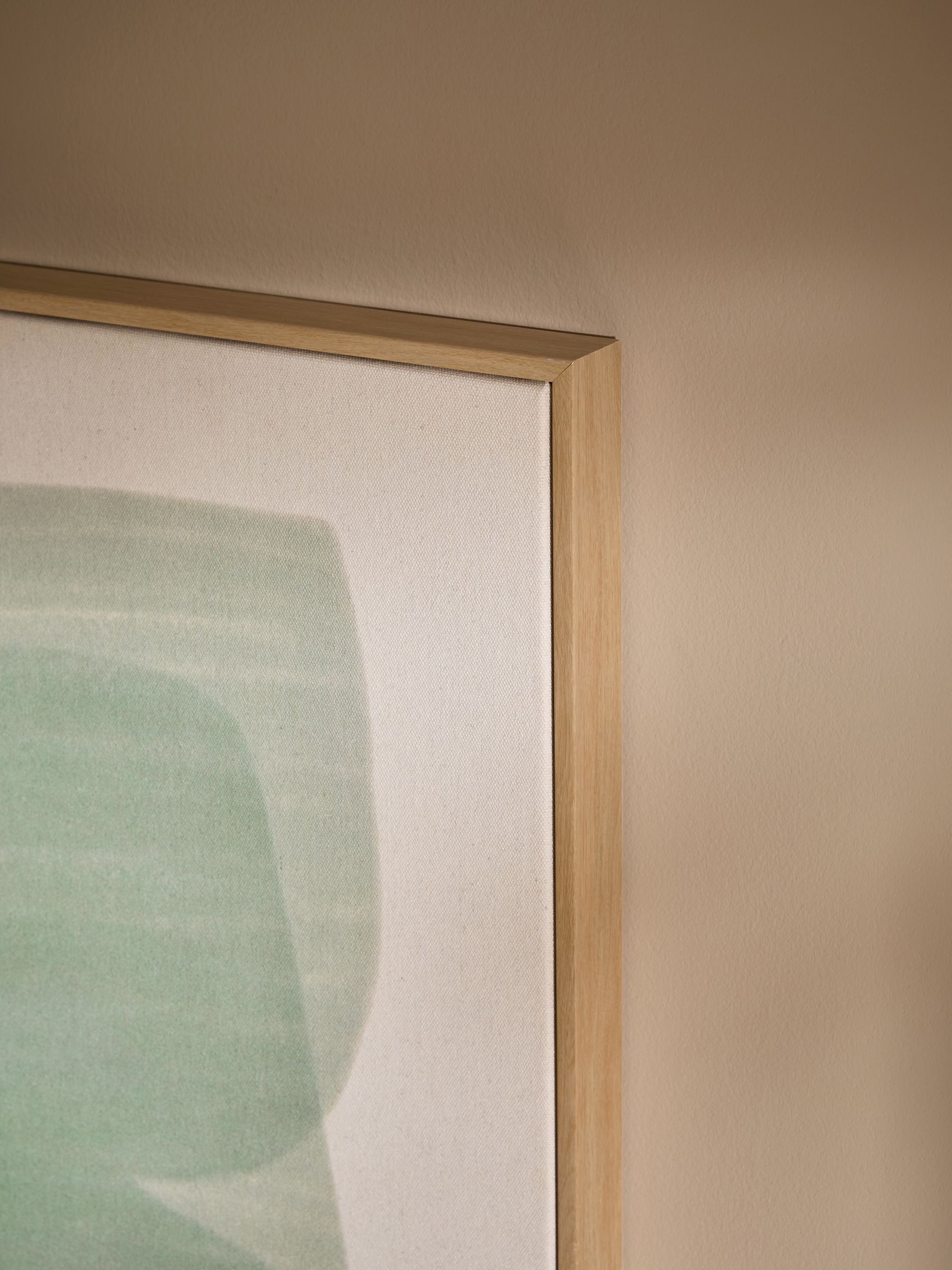Abstract Canvas Wall Art in Kinney Turquoise - Image 2 of 4